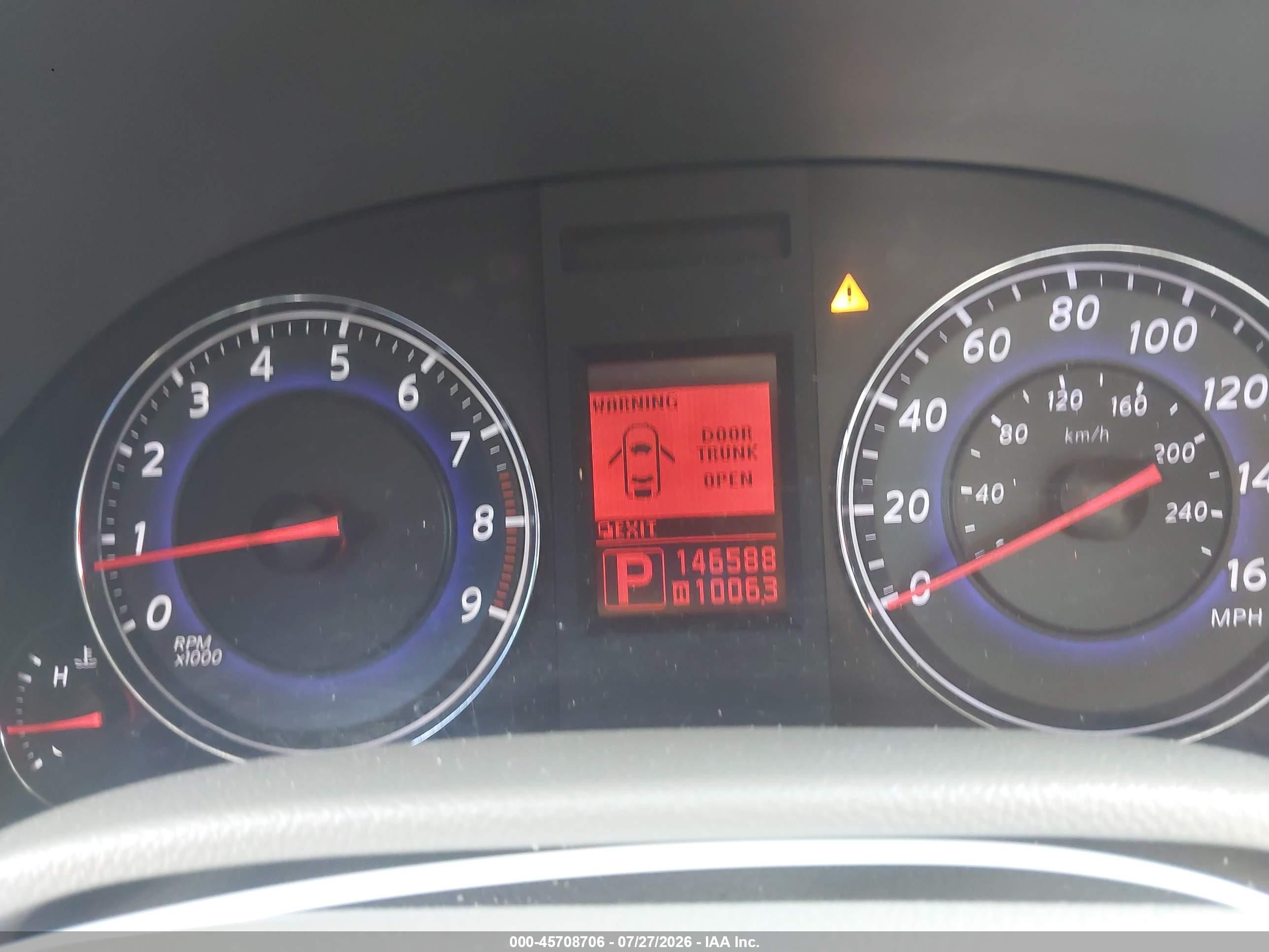 2009 Infiniti G37x   Синий vin: JNKCV61F89M360982