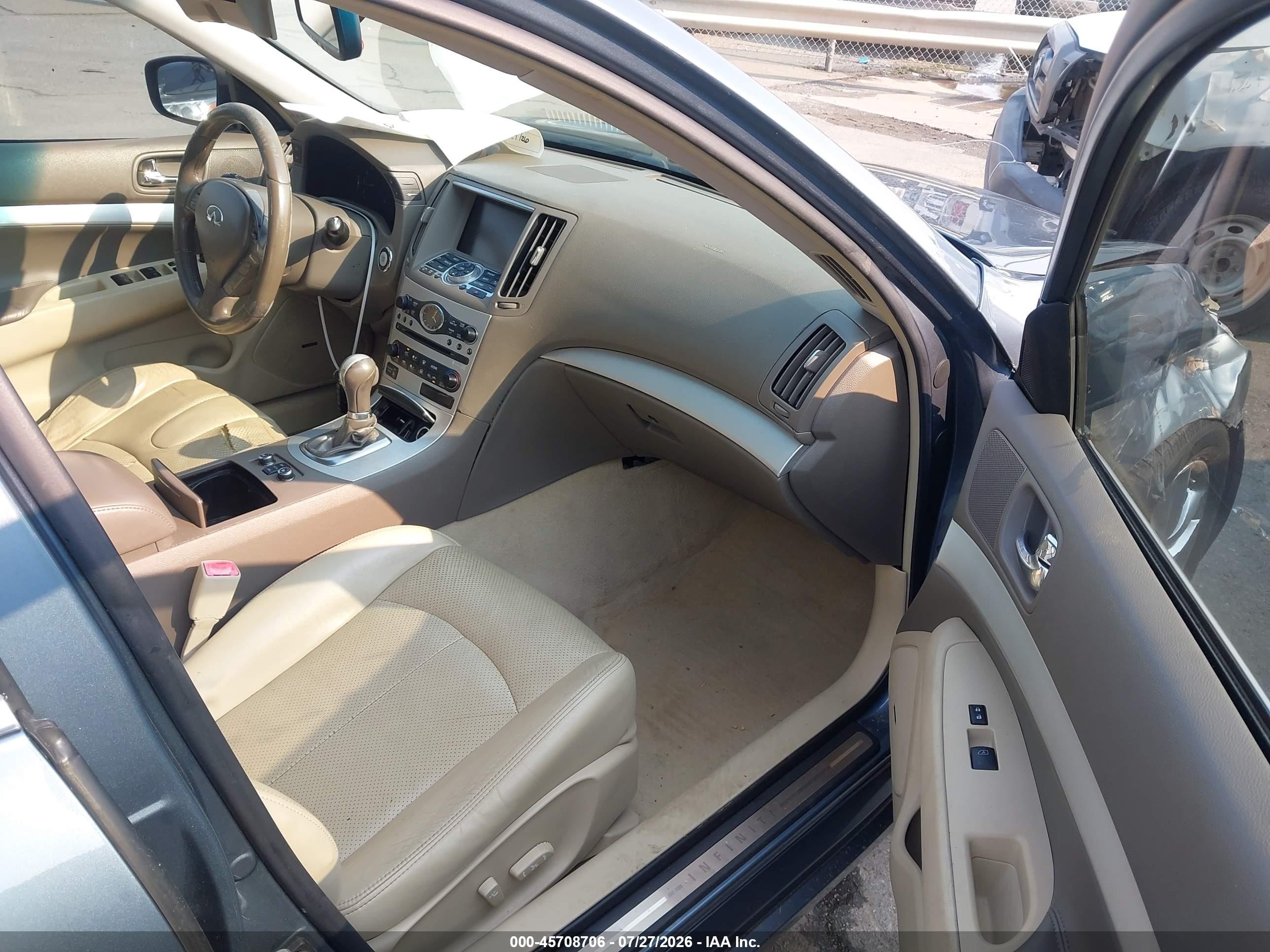2009 Infiniti G37x   Синий vin: JNKCV61F89M360982