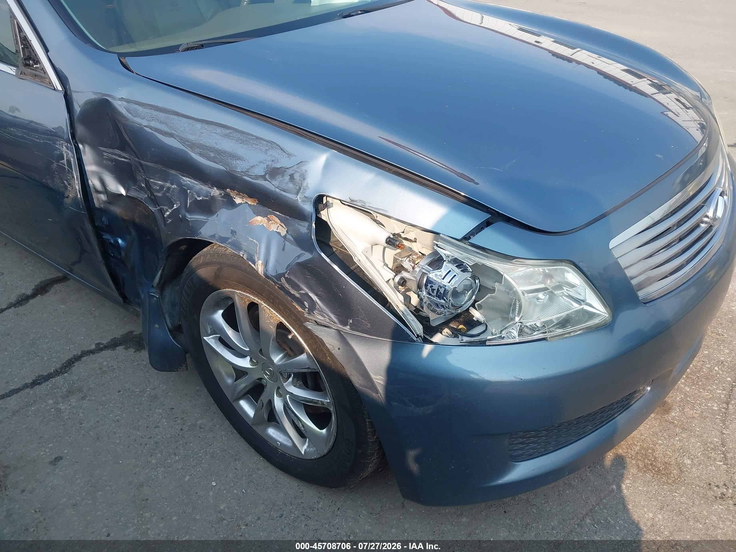 2009 Infiniti G37x   Синий vin: JNKCV61F89M360982