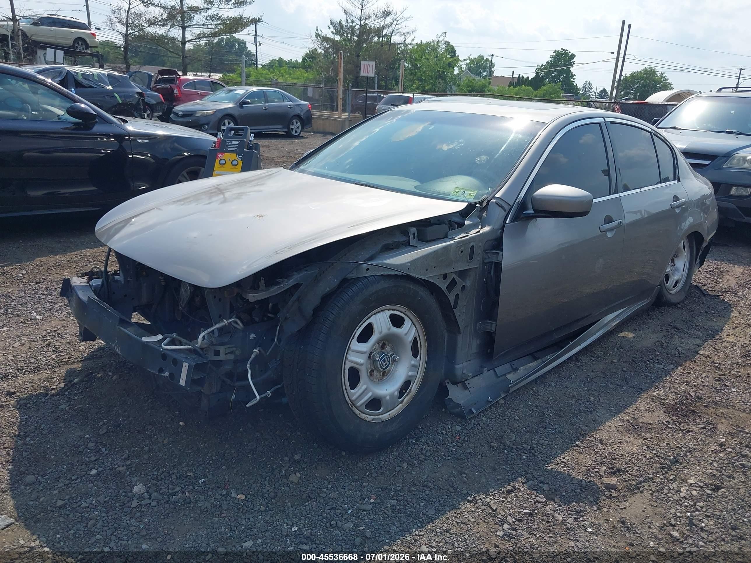2009 Infiniti G37x Gray vin: JNKCV61F99M051876