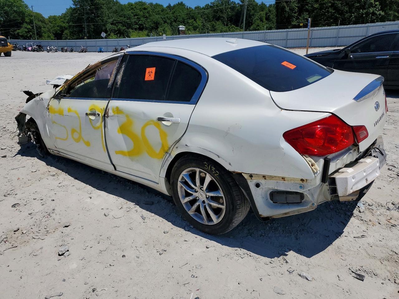 2009 Infiniti G37 Sedan X White vin: JNKCV61F99M362787