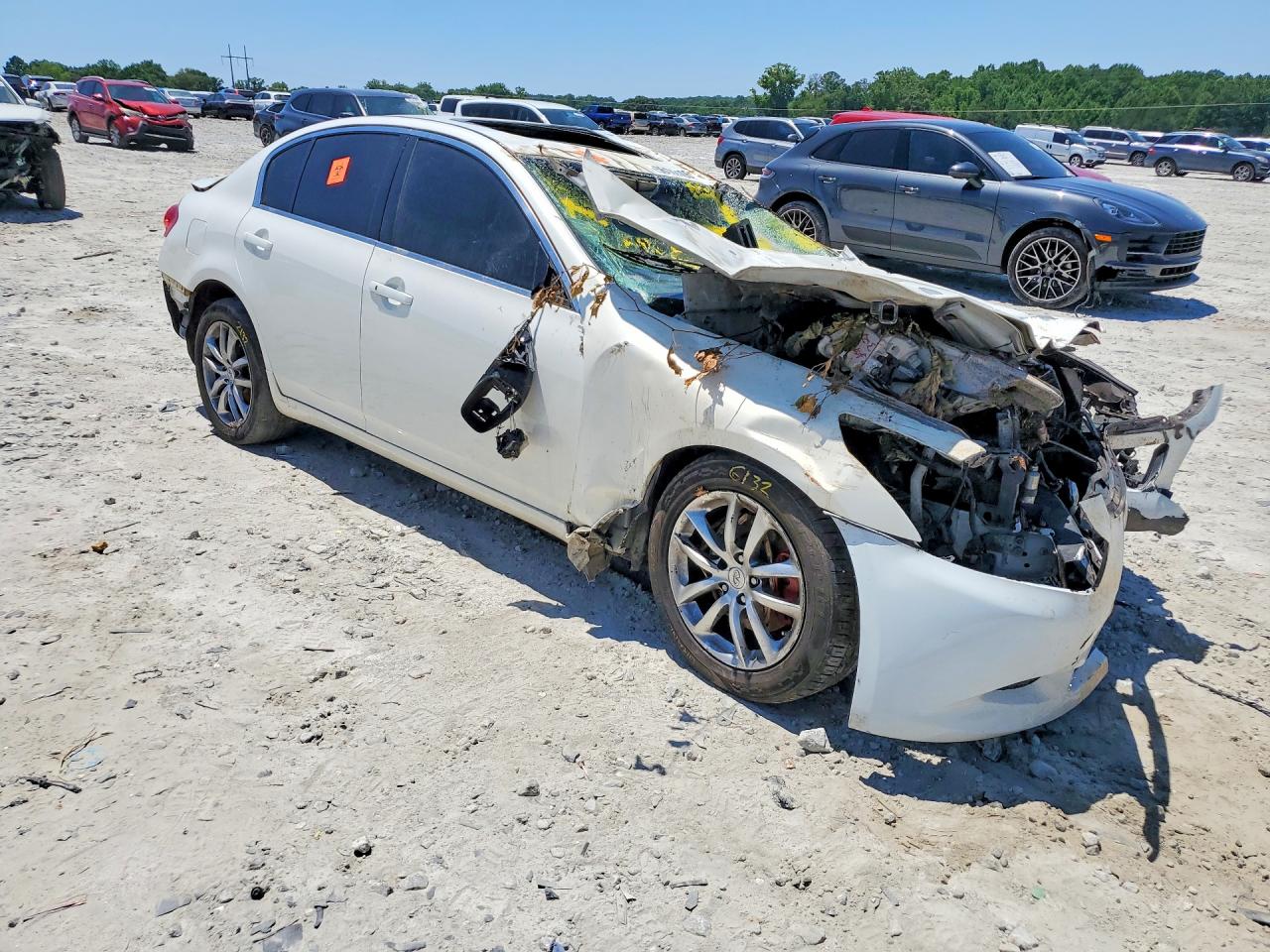 2009 Infiniti G37 Sedan X White vin: JNKCV61F99M362787