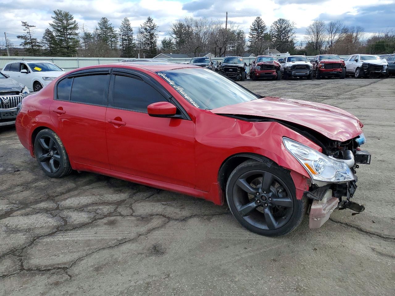 2009 Infiniti G37 Sedan X Red vin: JNKCV61FX9M351376