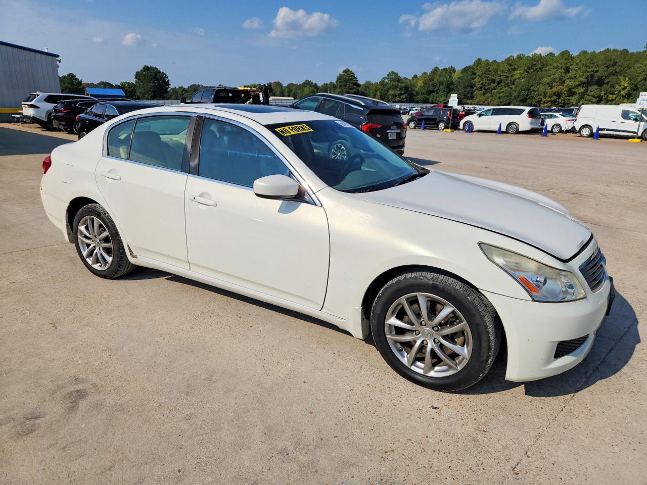 2009 Infiniti G37 Sedan X White vin: JNKCV61FX9M355380