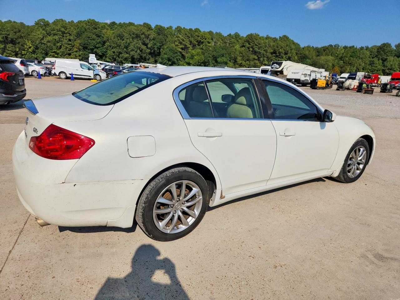 2009 Infiniti G37 Sedan X White vin: JNKCV61FX9M355380