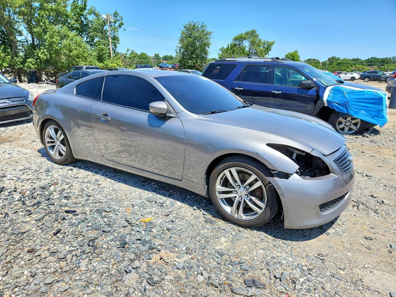 2008 Infiniti G37 Base Gray vin: JNKCV64E08M105261