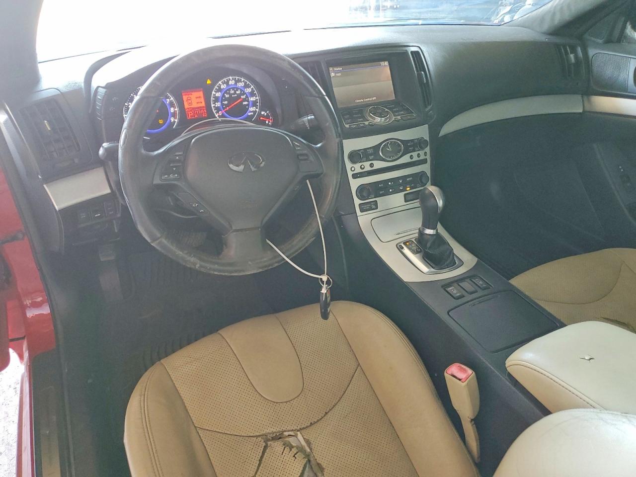 2008 Infiniti G37 Base Red vin: JNKCV64E08M107849