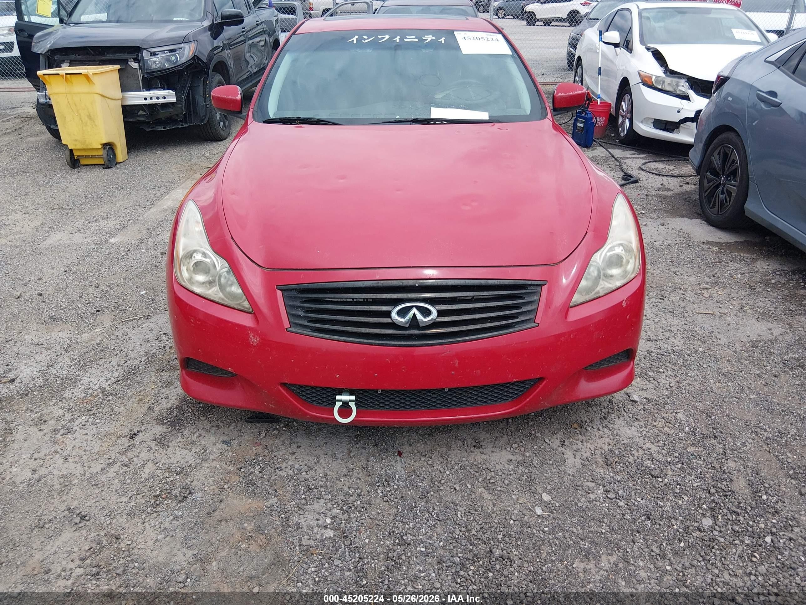 2008 Infiniti G37 Sport Красный vin: JNKCV64E08M119077