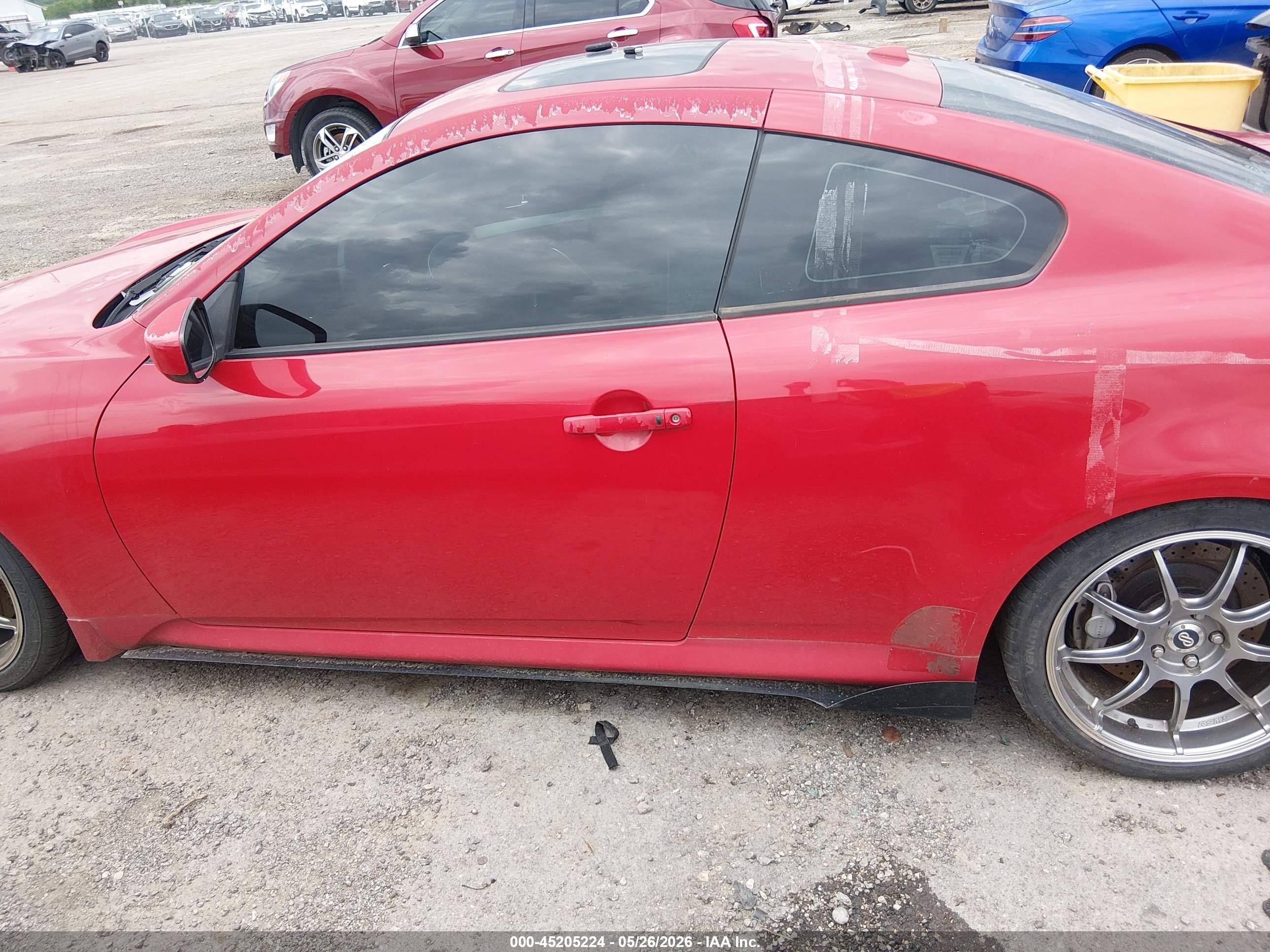 2008 Infiniti G37 Sport Красный vin: JNKCV64E08M119077