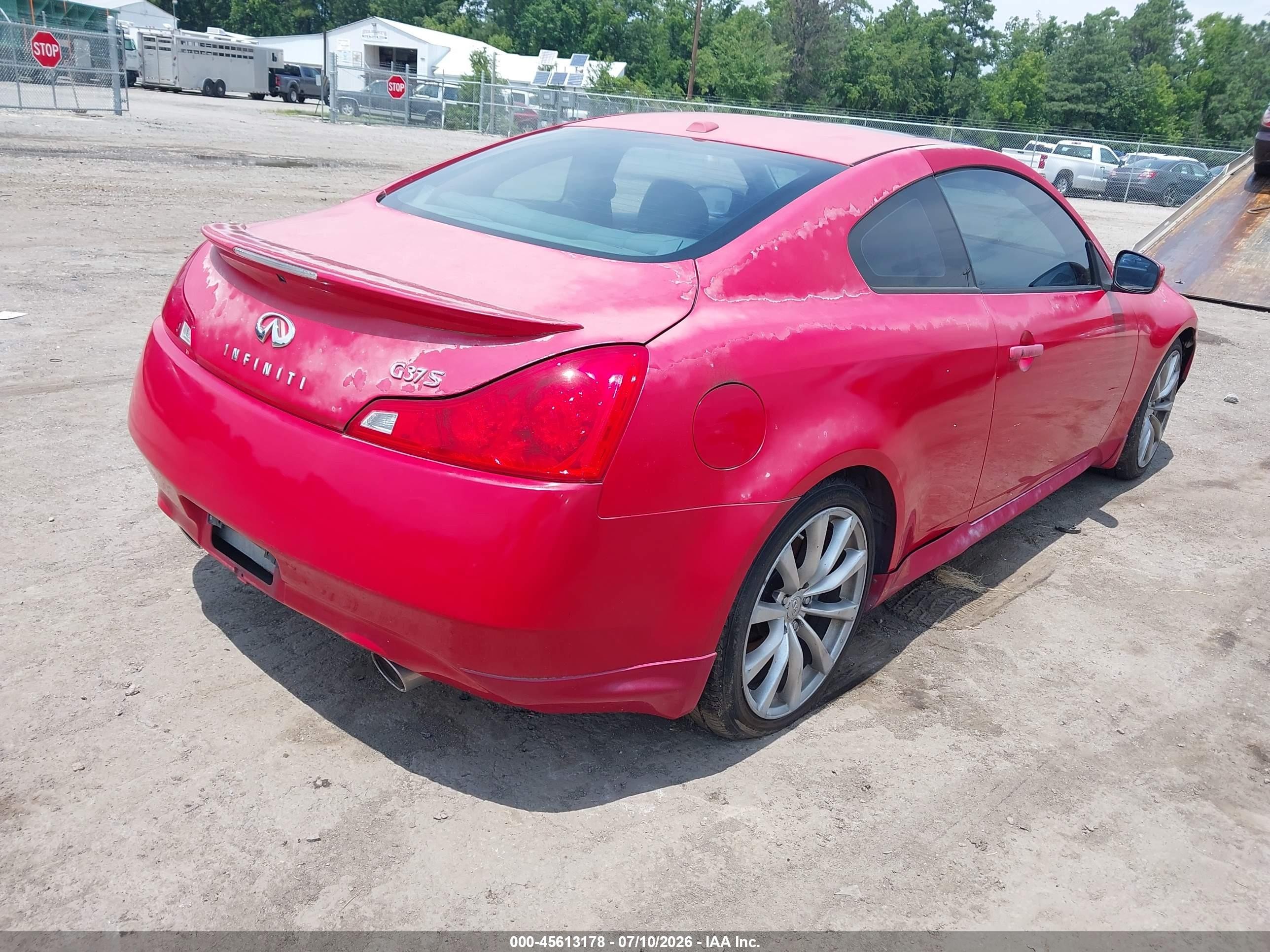 2008 Infiniti G37 Journey Red vin: JNKCV64E08M123520