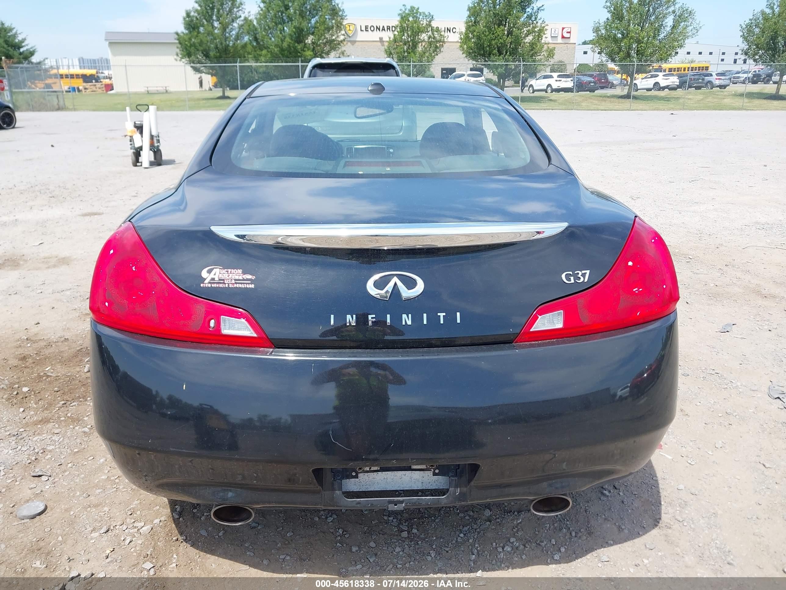 2008 Infiniti G37 Journey Black vin: JNKCV64E18M101932