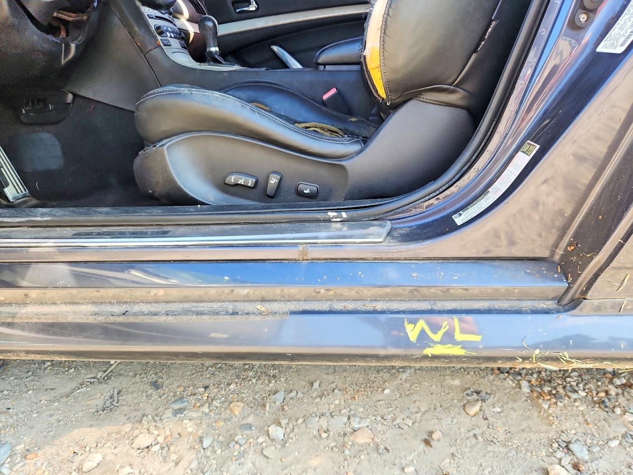 2008 Infiniti G37 Base Black vin: JNKCV64E18M119198