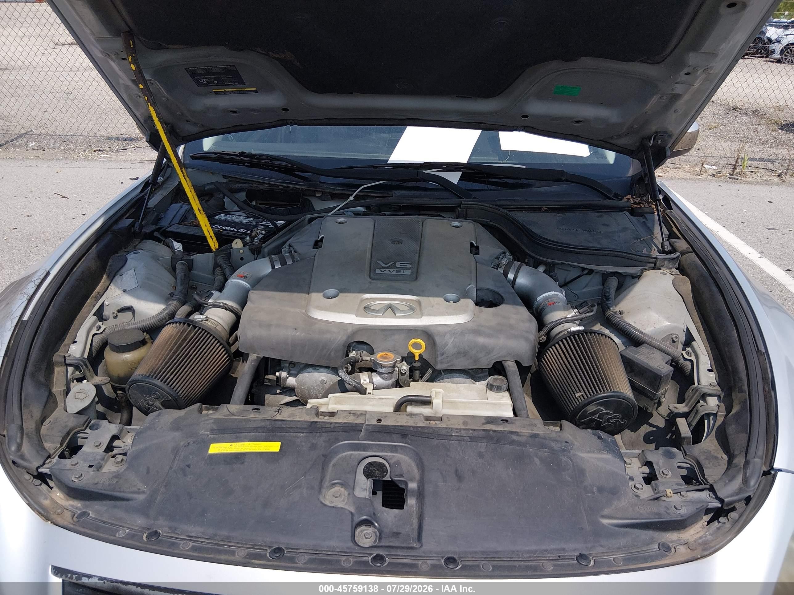 2008 Infiniti G37 Journey Silver vin: JNKCV64E28M130243