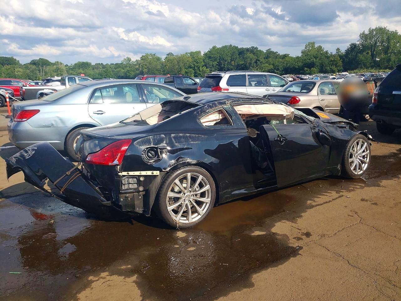 2008 Infiniti G37 Base Черный vin: JNKCV64E38M103097