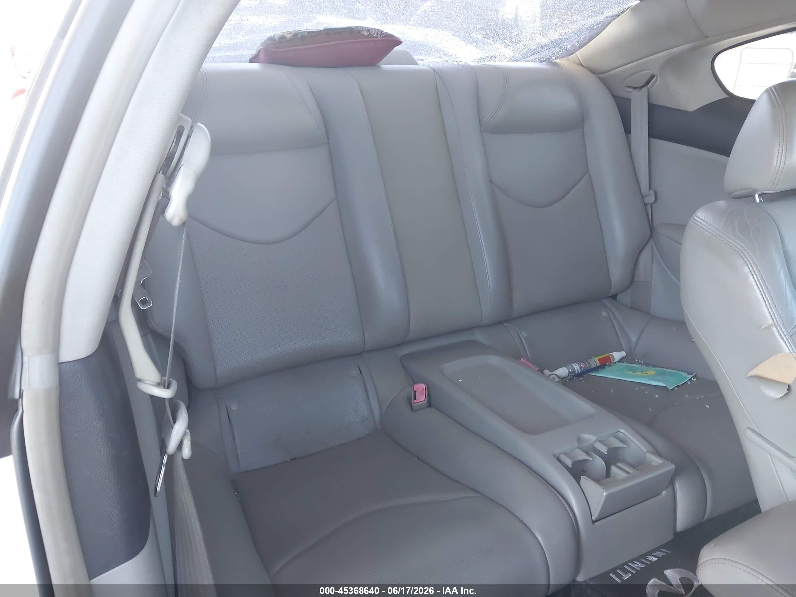 2008 Infiniti G37   White vin: JNKCV64E38M105724