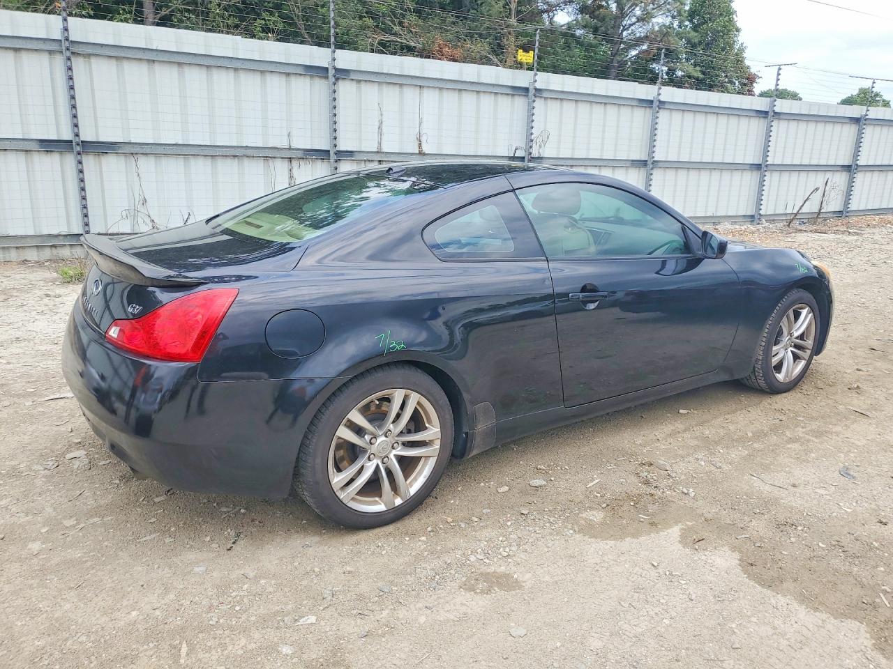 2009 Infiniti G37 Coupe Base Black vin: JNKCV64E39M600717