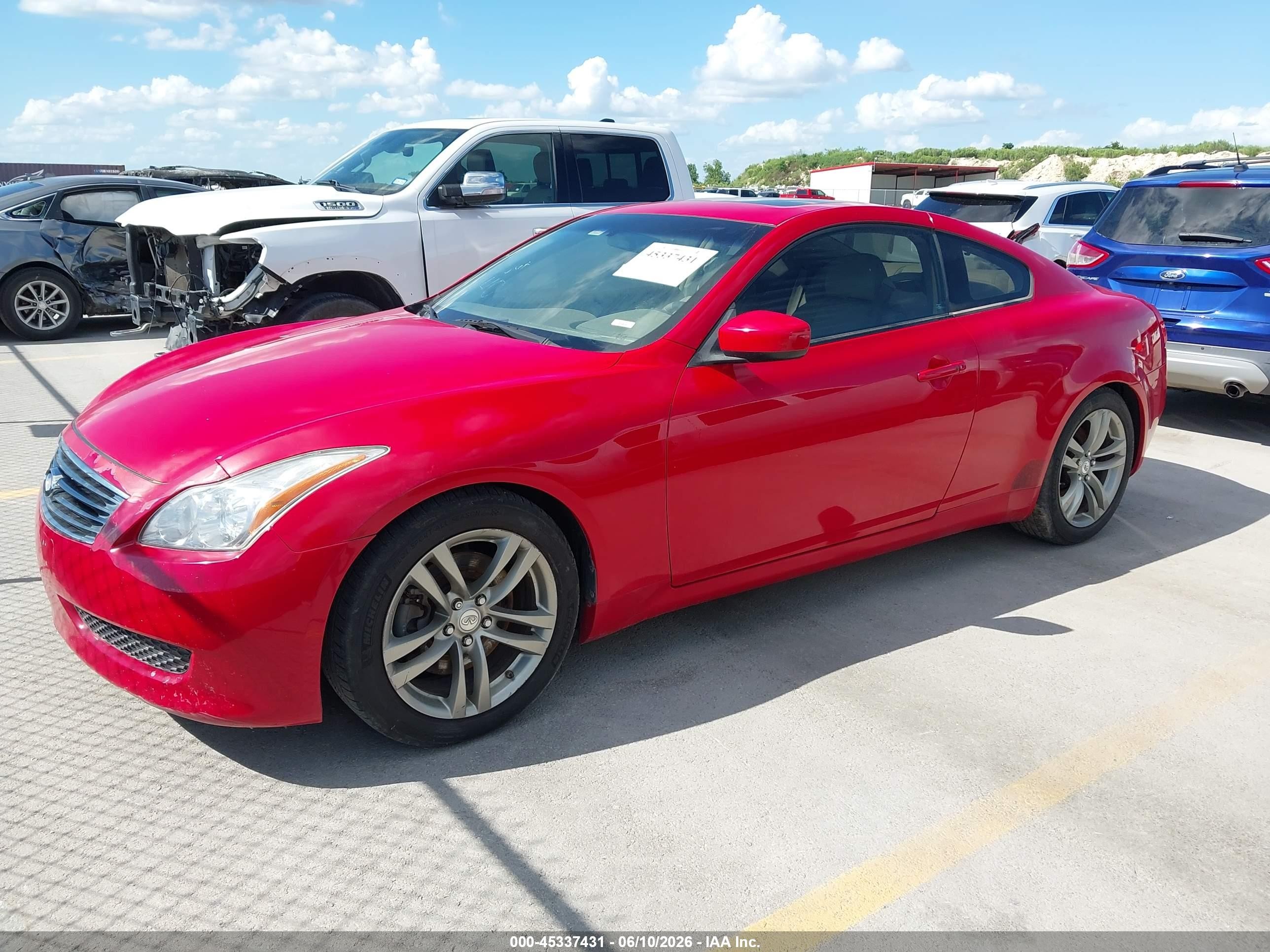 2008 Infiniti G37 Journey Red vin: JNKCV64E48M127649