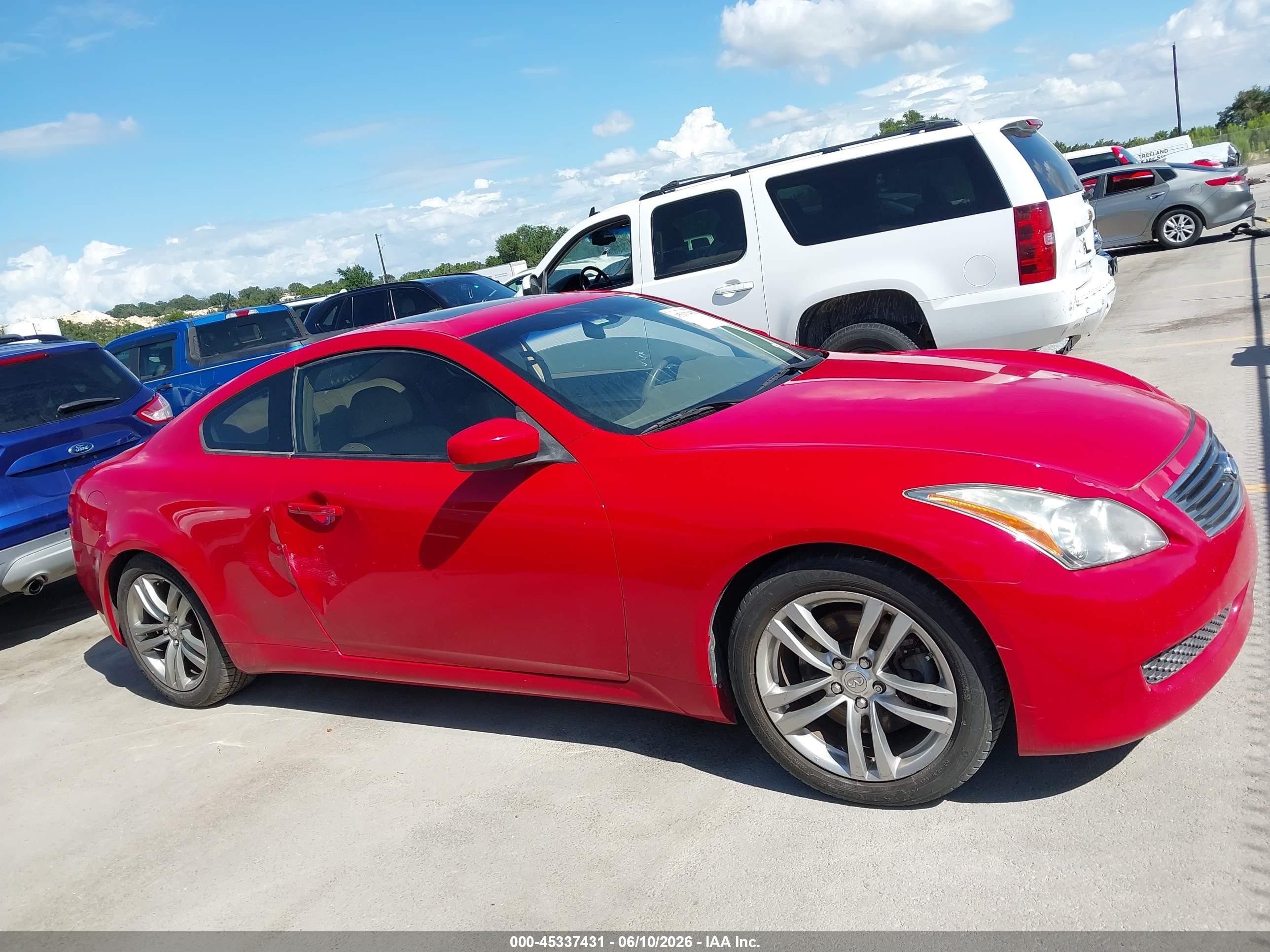 2008 Infiniti G37 Journey Red vin: JNKCV64E48M127649