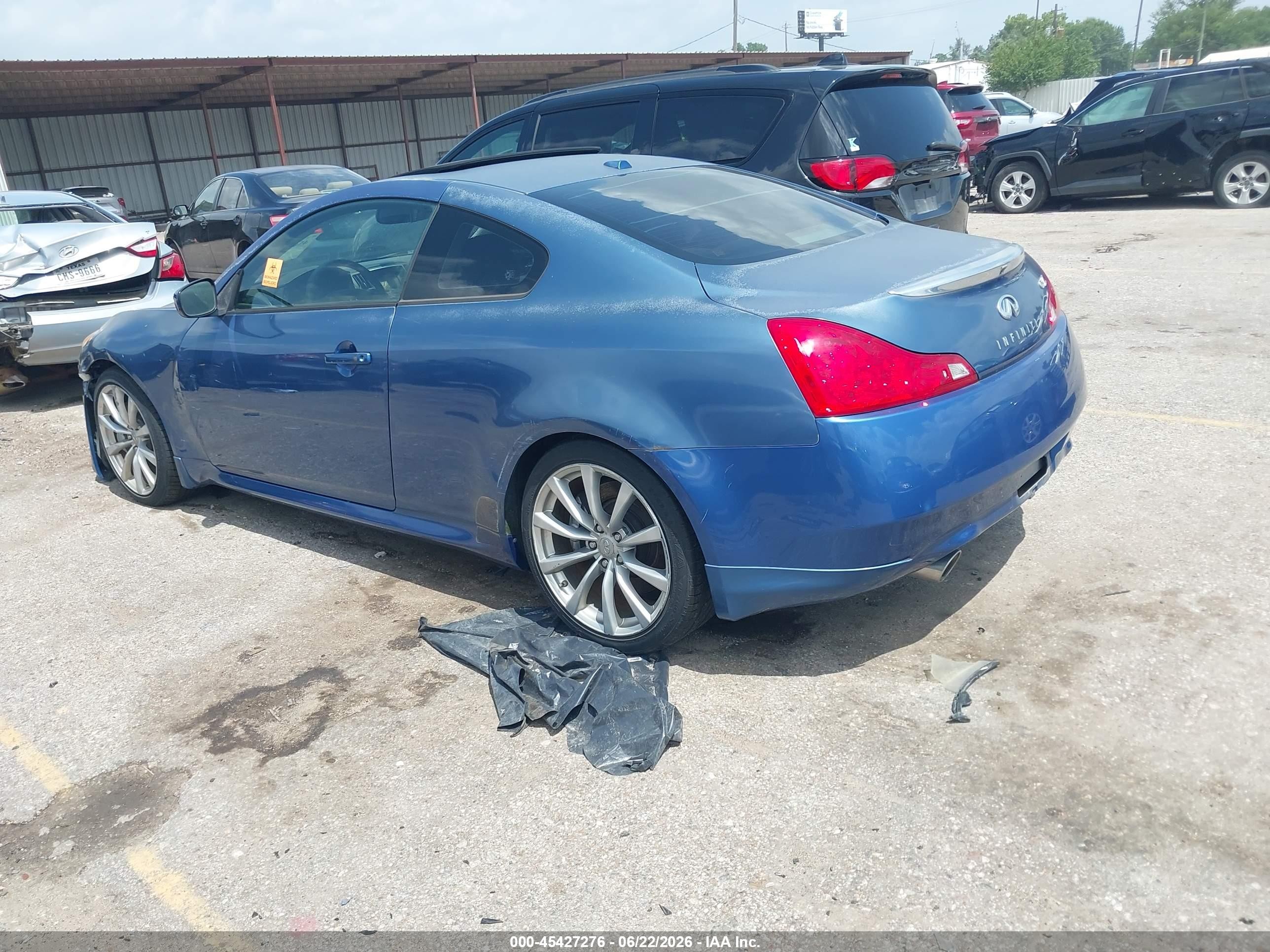 2008 Infiniti G37 Journey Blue vin: JNKCV64E58M117972