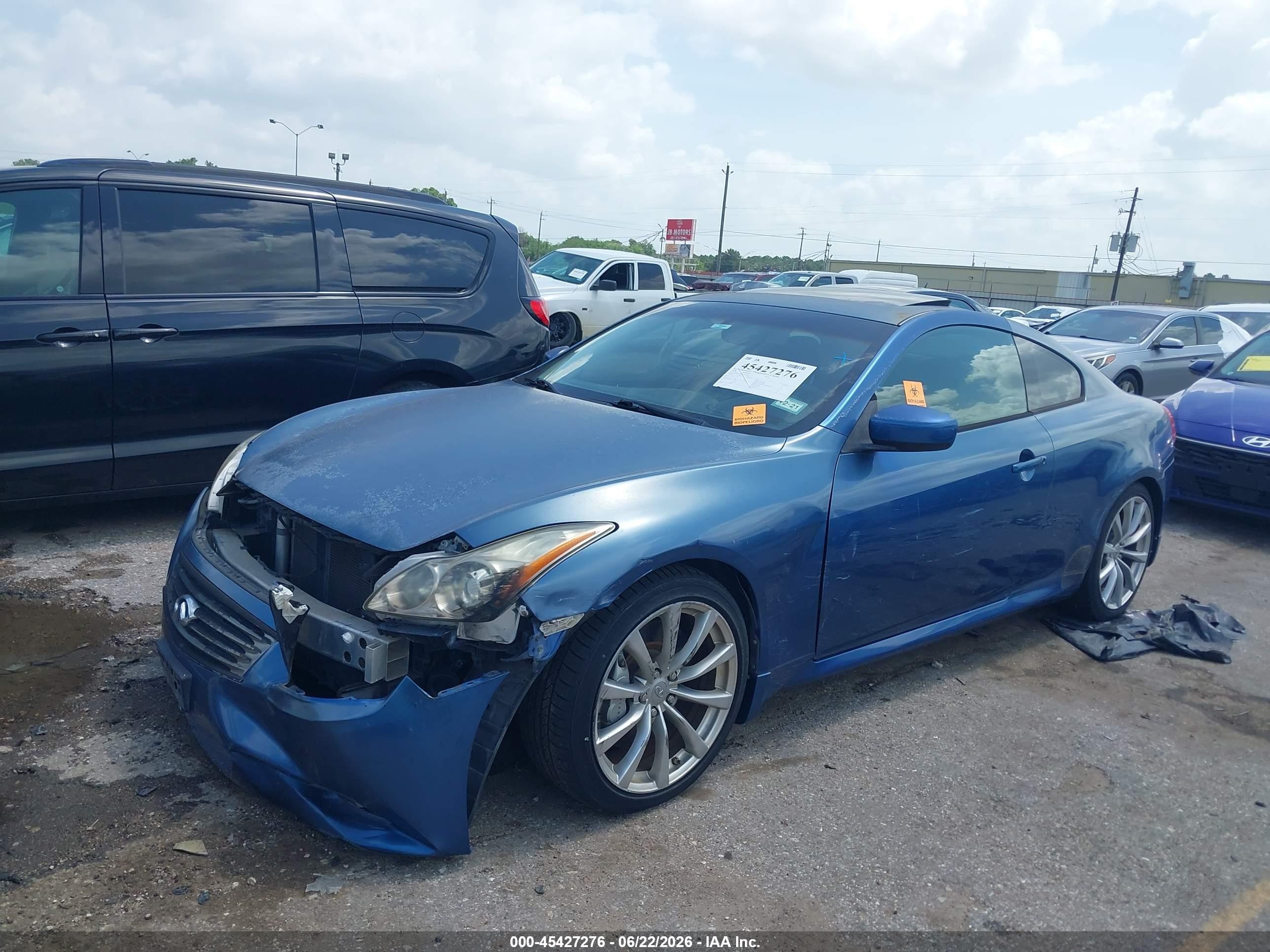 2008 Infiniti G37 Journey Blue vin: JNKCV64E58M117972