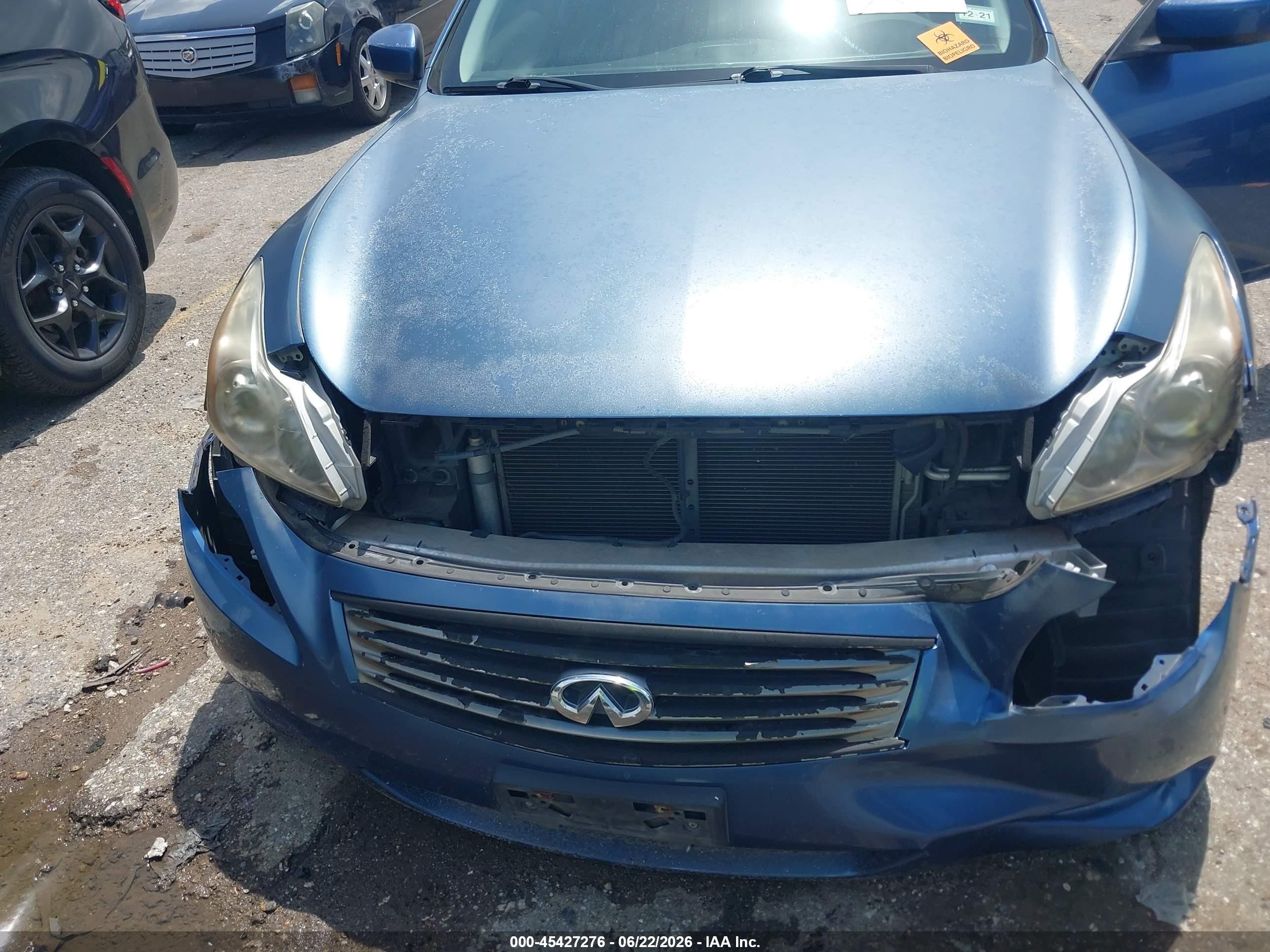 2008 Infiniti G37 Journey Blue vin: JNKCV64E58M117972