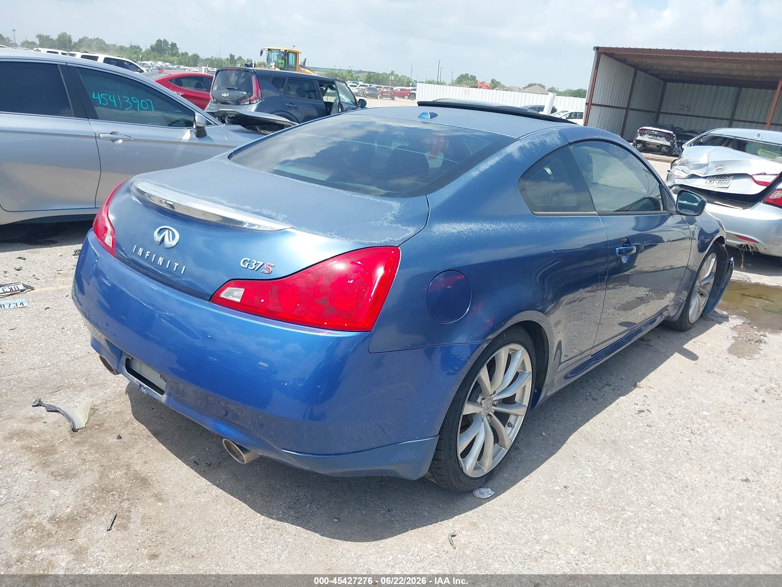 2008 Infiniti G37 Journey Blue vin: JNKCV64E58M117972