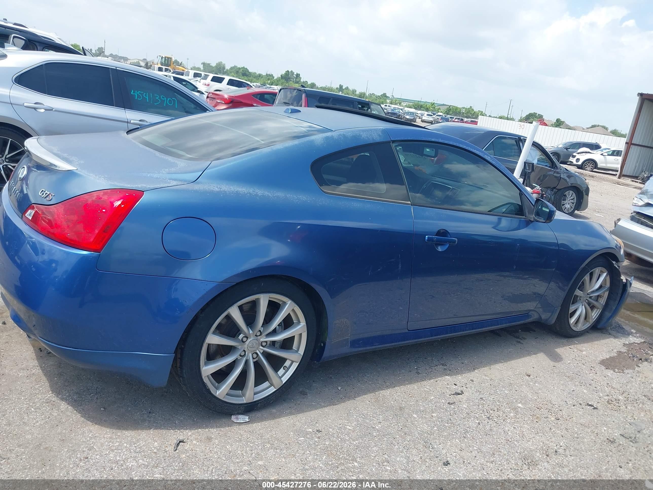 2008 Infiniti G37 Journey Blue vin: JNKCV64E58M117972