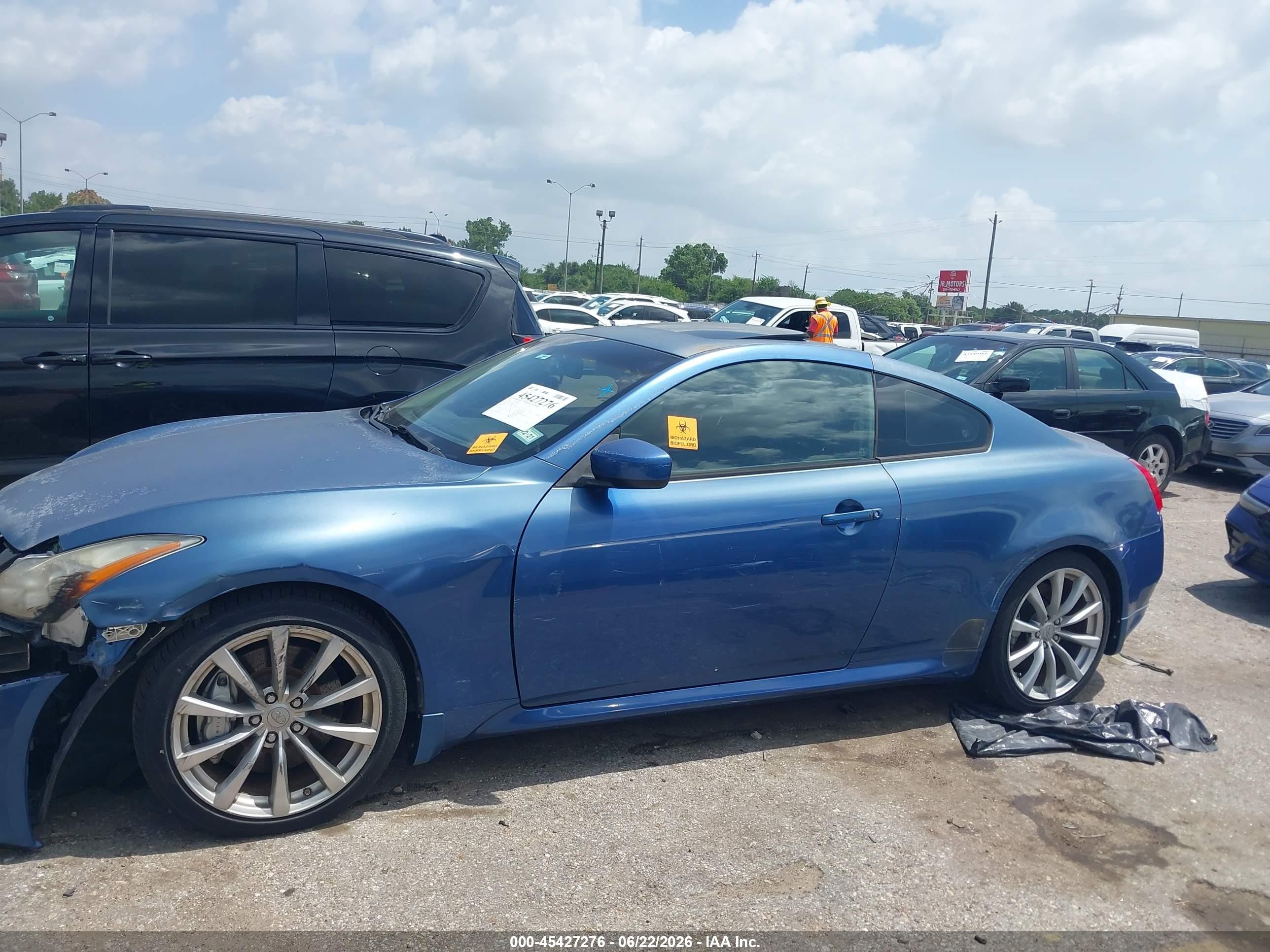 2008 Infiniti G37 Journey Blue vin: JNKCV64E58M117972