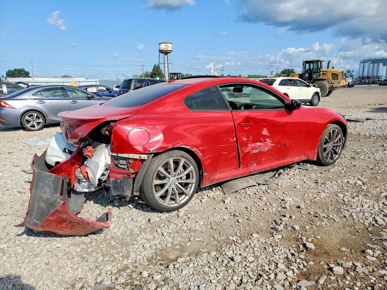 2008 Infiniti G37 Base Red vin: JNKCV64E58M120631
