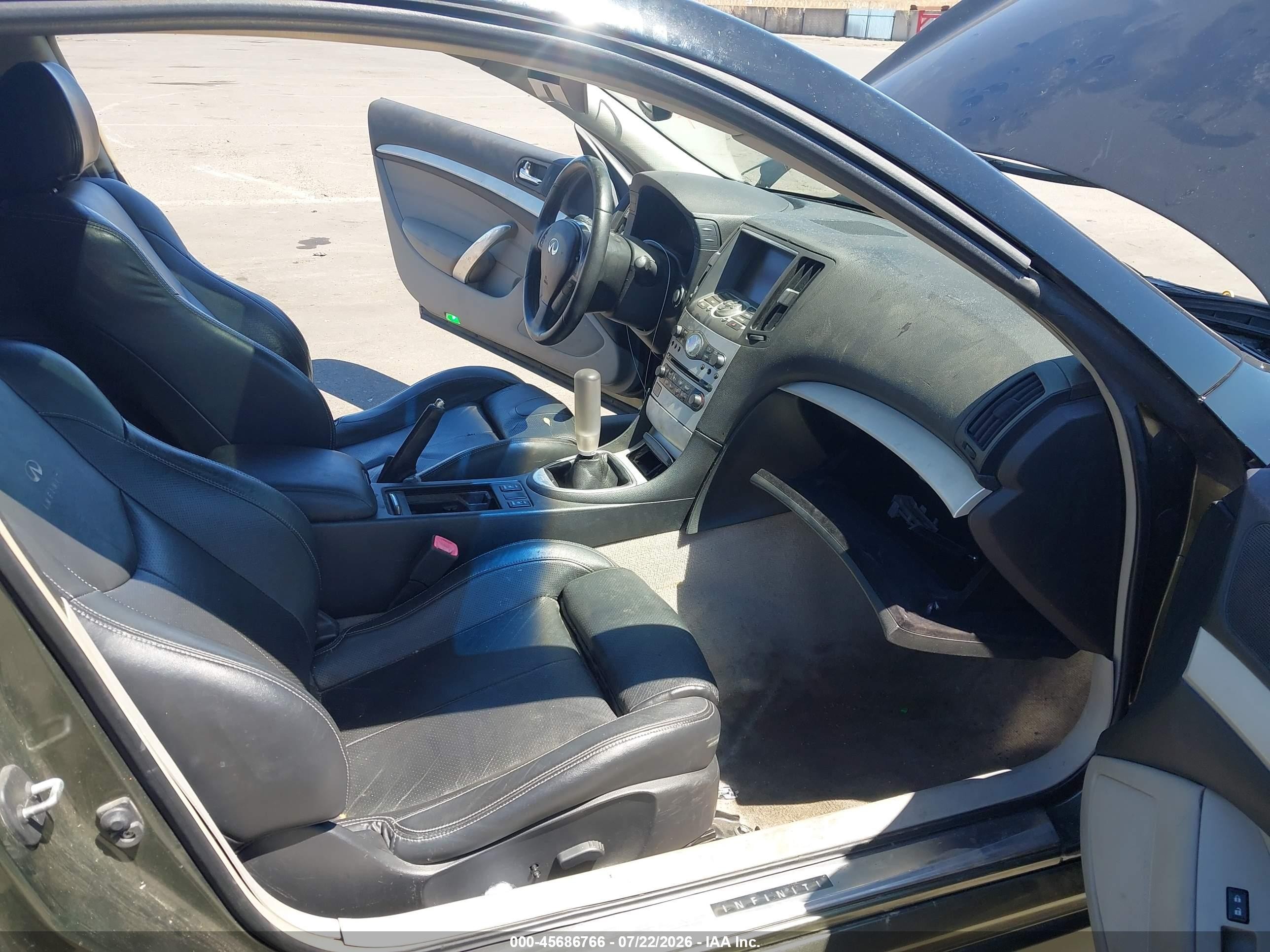 2008 Infiniti G37 Sport Black vin: JNKCV64E58M124341