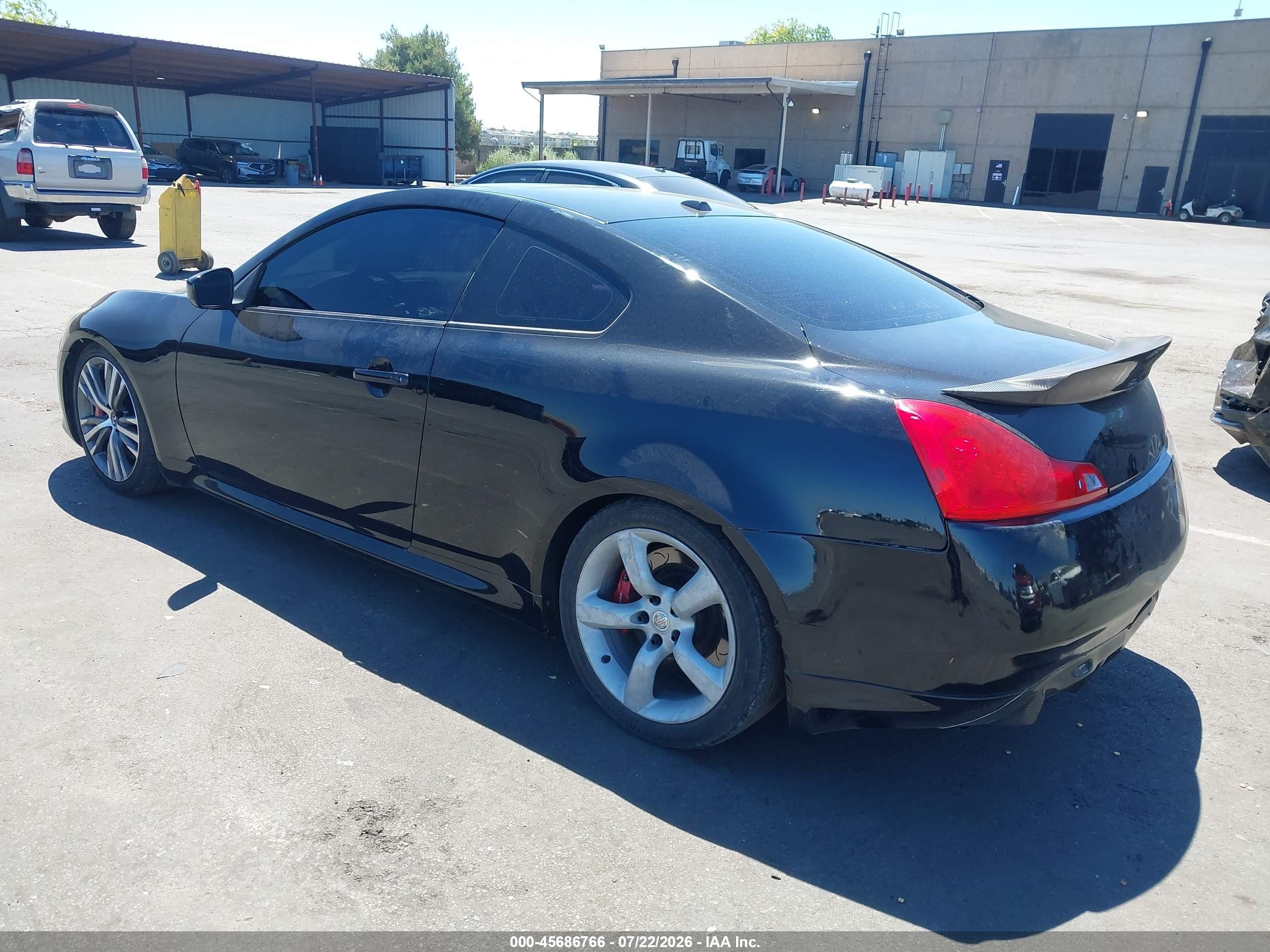 2008 Infiniti G37 Sport Black vin: JNKCV64E58M124341