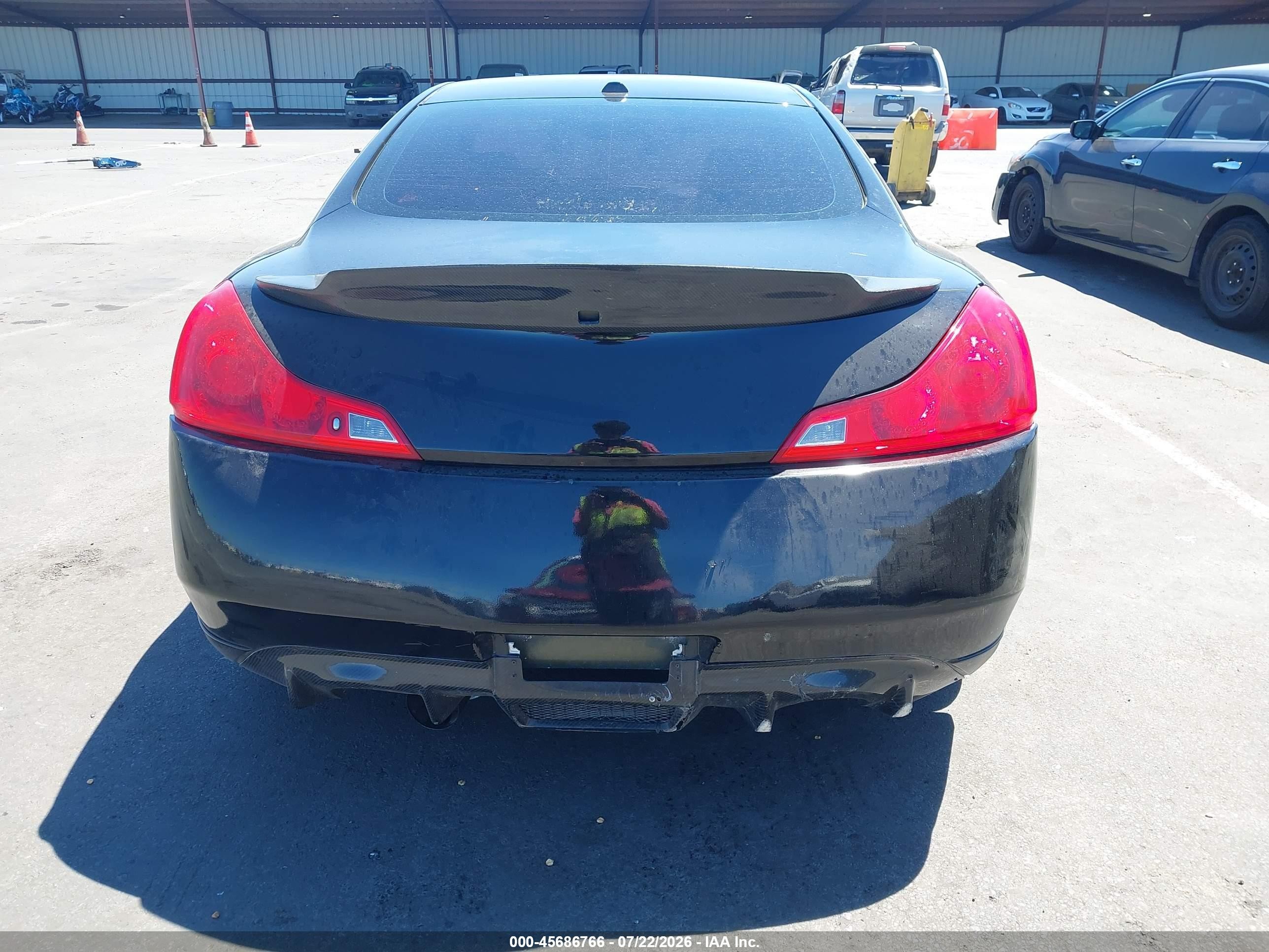 2008 Infiniti G37 Sport Black vin: JNKCV64E58M124341