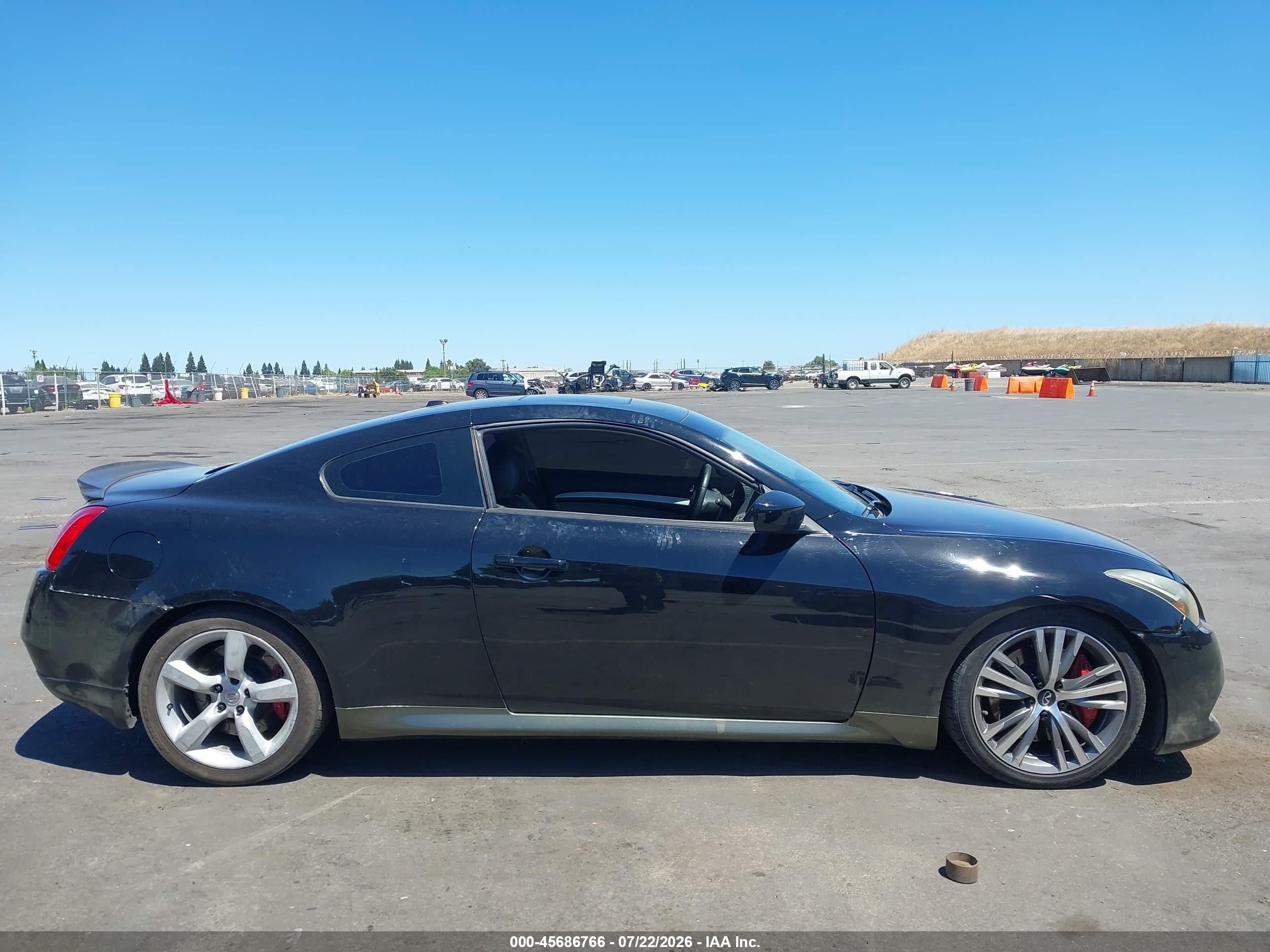 2008 Infiniti G37 Sport Black vin: JNKCV64E58M124341