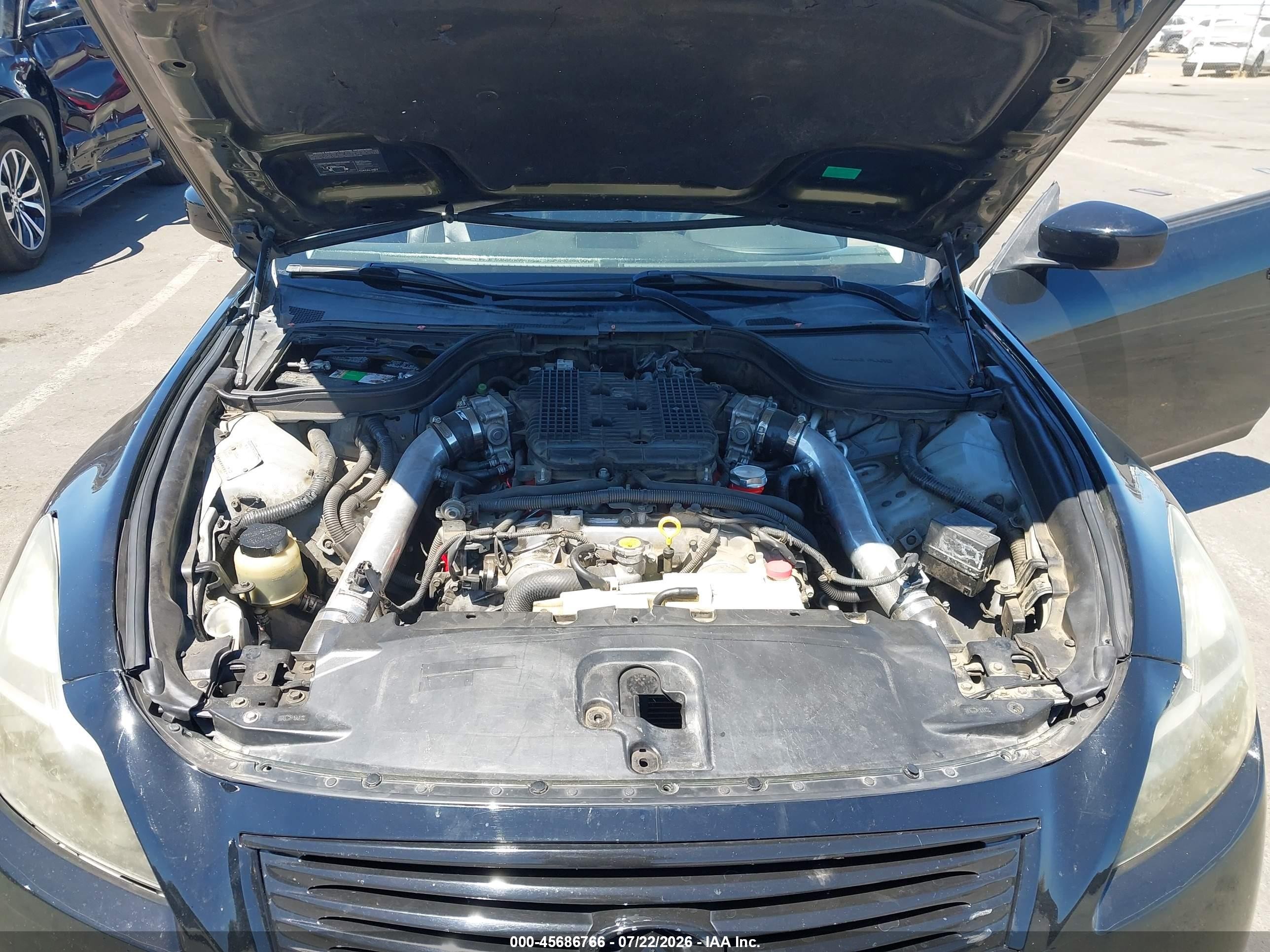2008 Infiniti G37 Sport Black vin: JNKCV64E58M124341