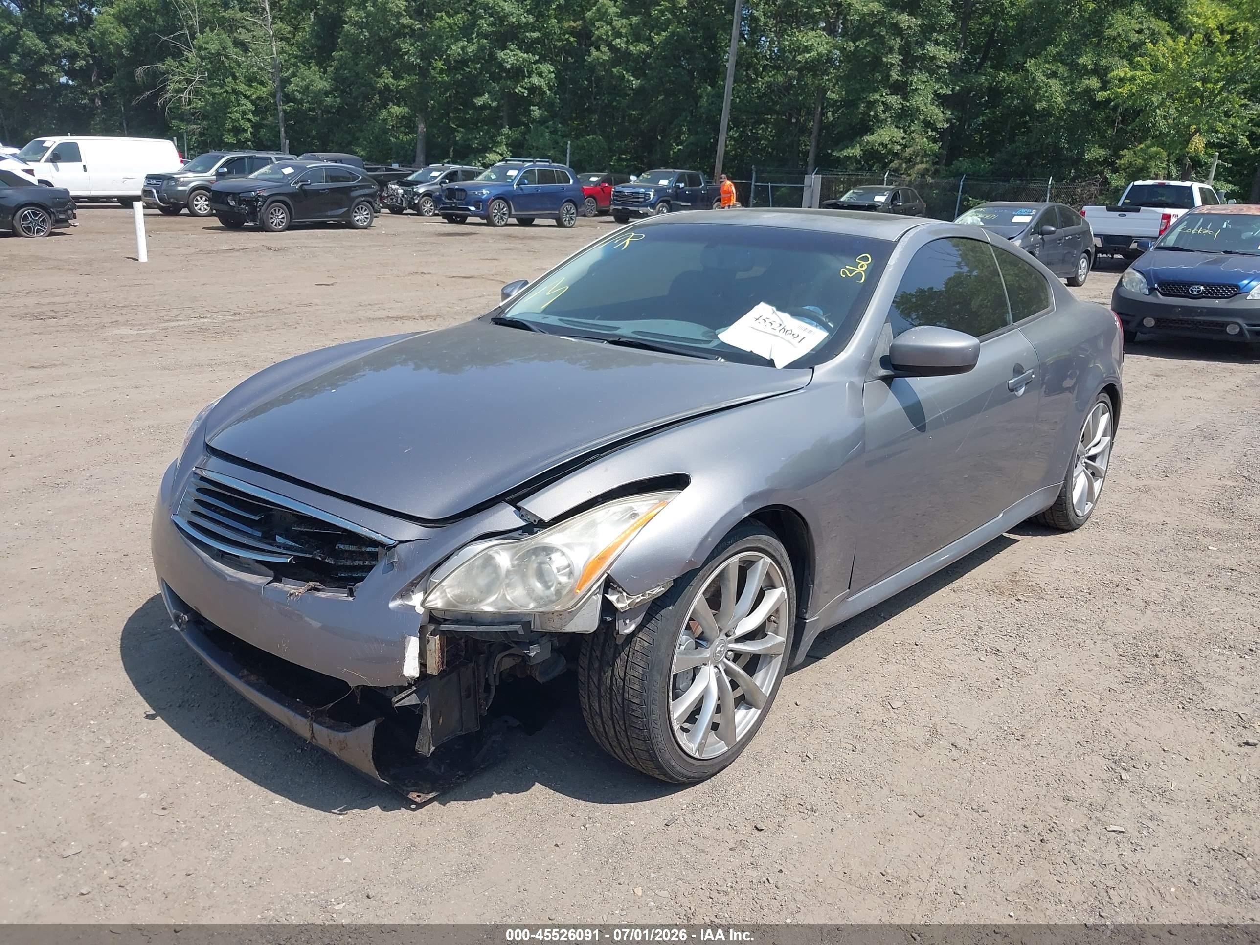 2008 Infiniti G37 Sport Silver vin: JNKCV64E78M115771