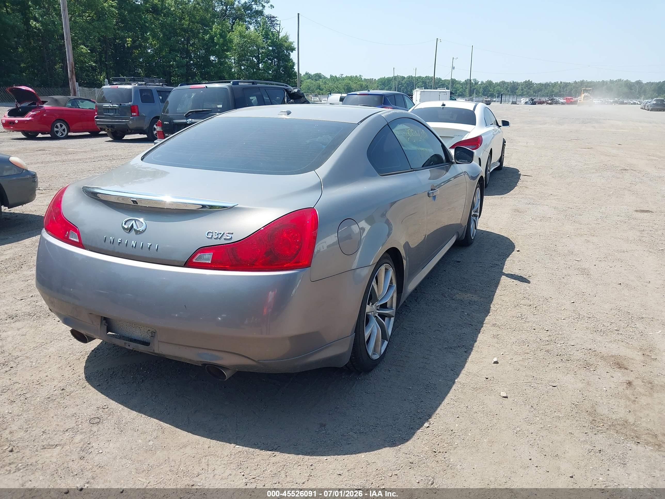 2008 Infiniti G37 Sport Silver vin: JNKCV64E78M115771
