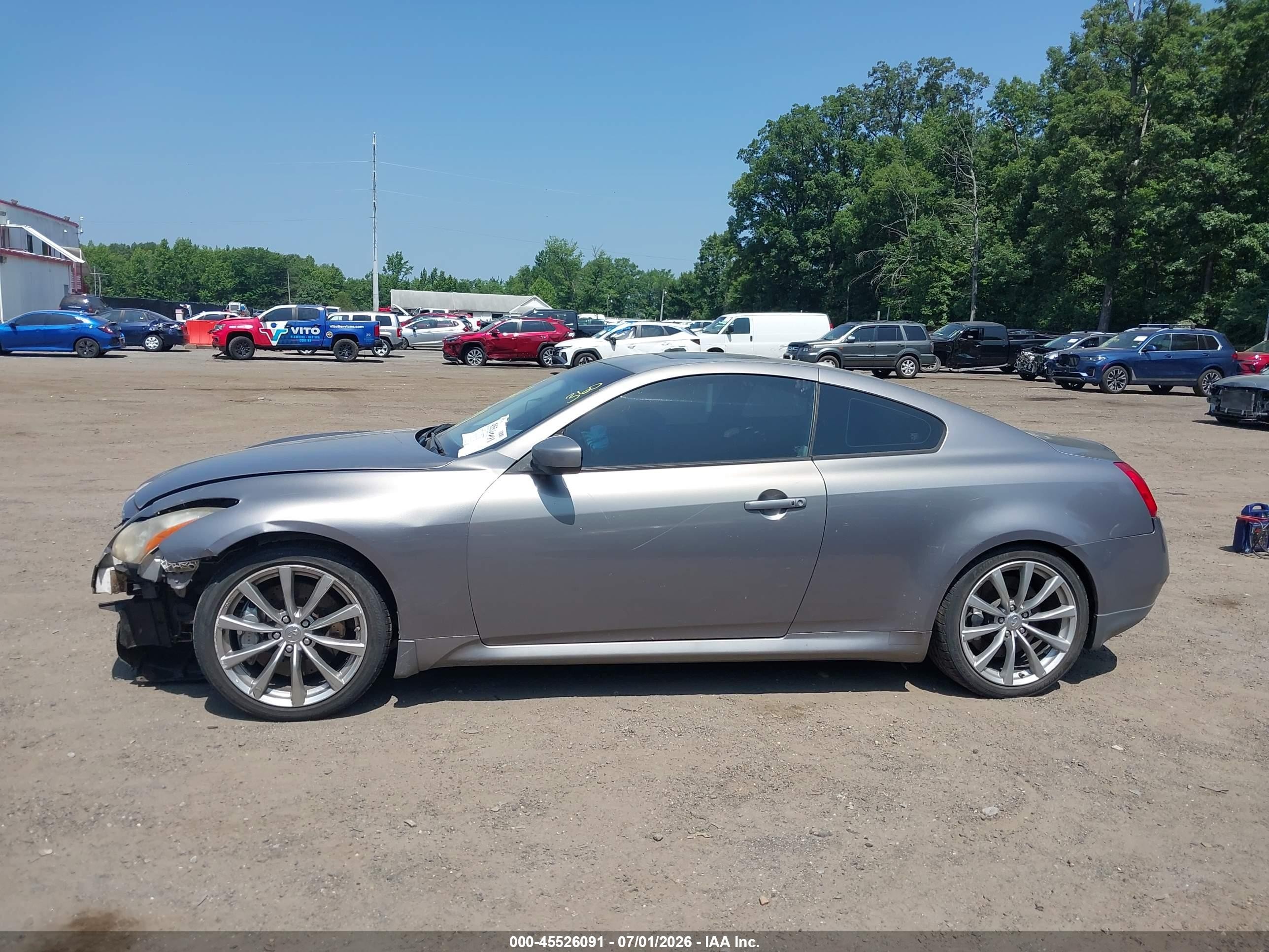 2008 Infiniti G37 Sport Silver vin: JNKCV64E78M115771