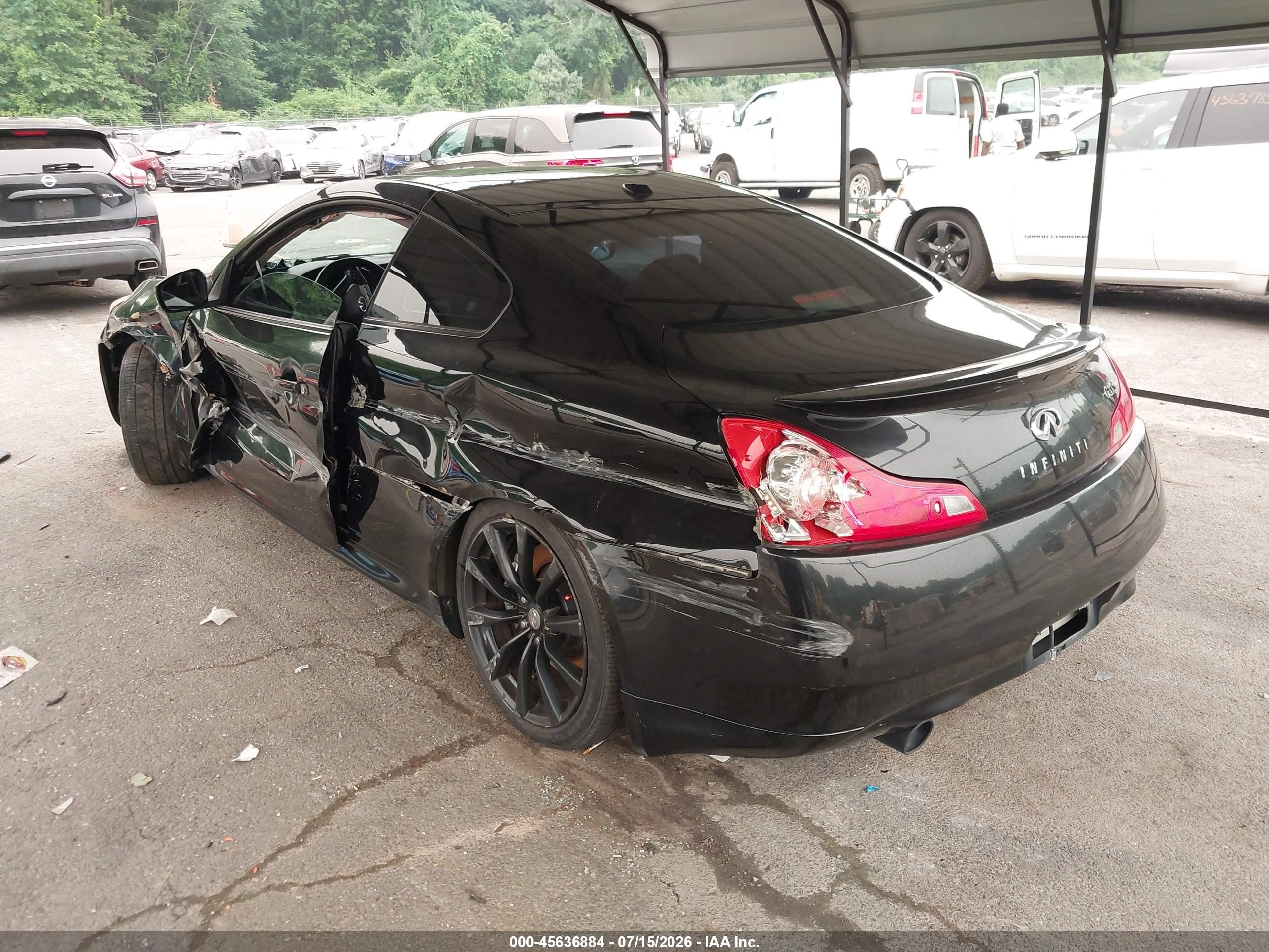 2008 Infiniti G37 Journey Black vin: JNKCV64E78M119934