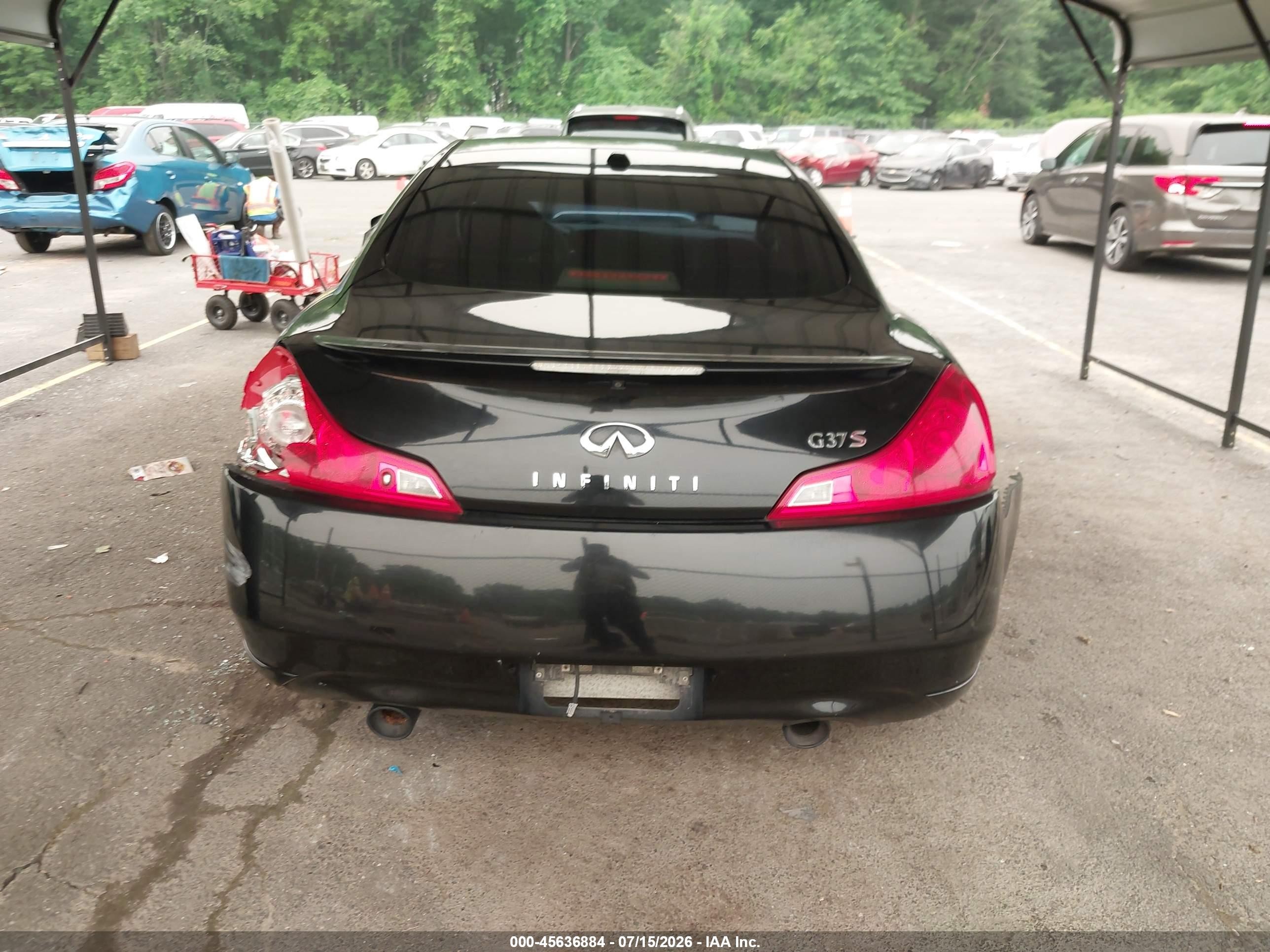 2008 Infiniti G37 Journey Black vin: JNKCV64E78M119934