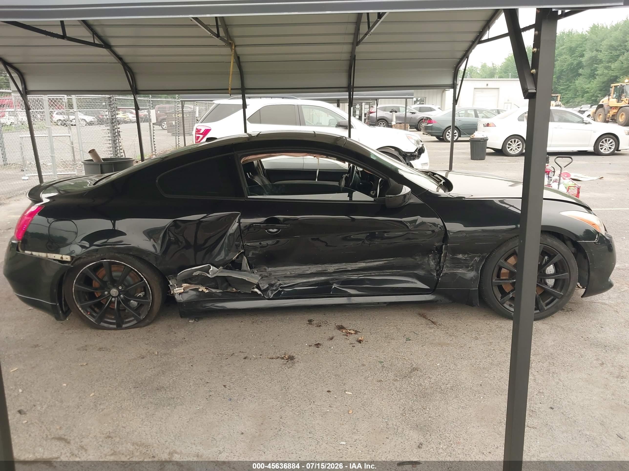 2008 Infiniti G37 Journey Black vin: JNKCV64E78M119934