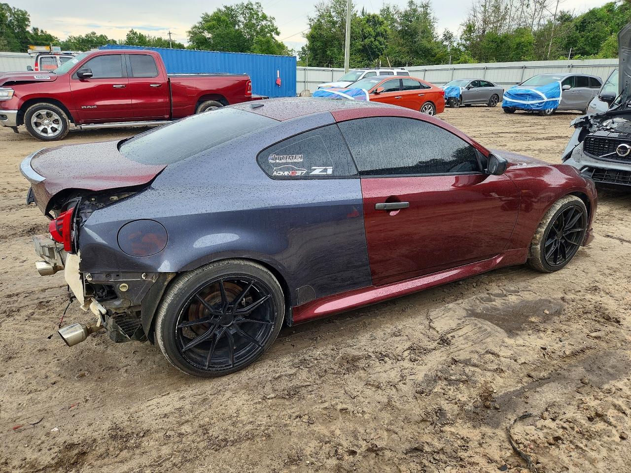 2008 Infiniti G37 Coupe Бордовый vin: JNKCV64E98M101953