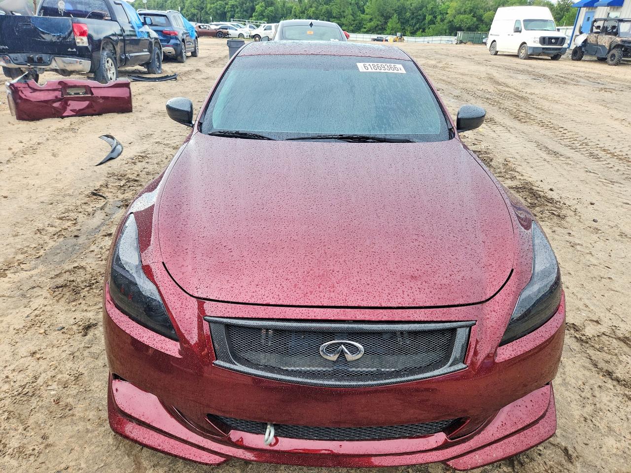 2008 Infiniti G37 Coupe Бордовый vin: JNKCV64E98M101953