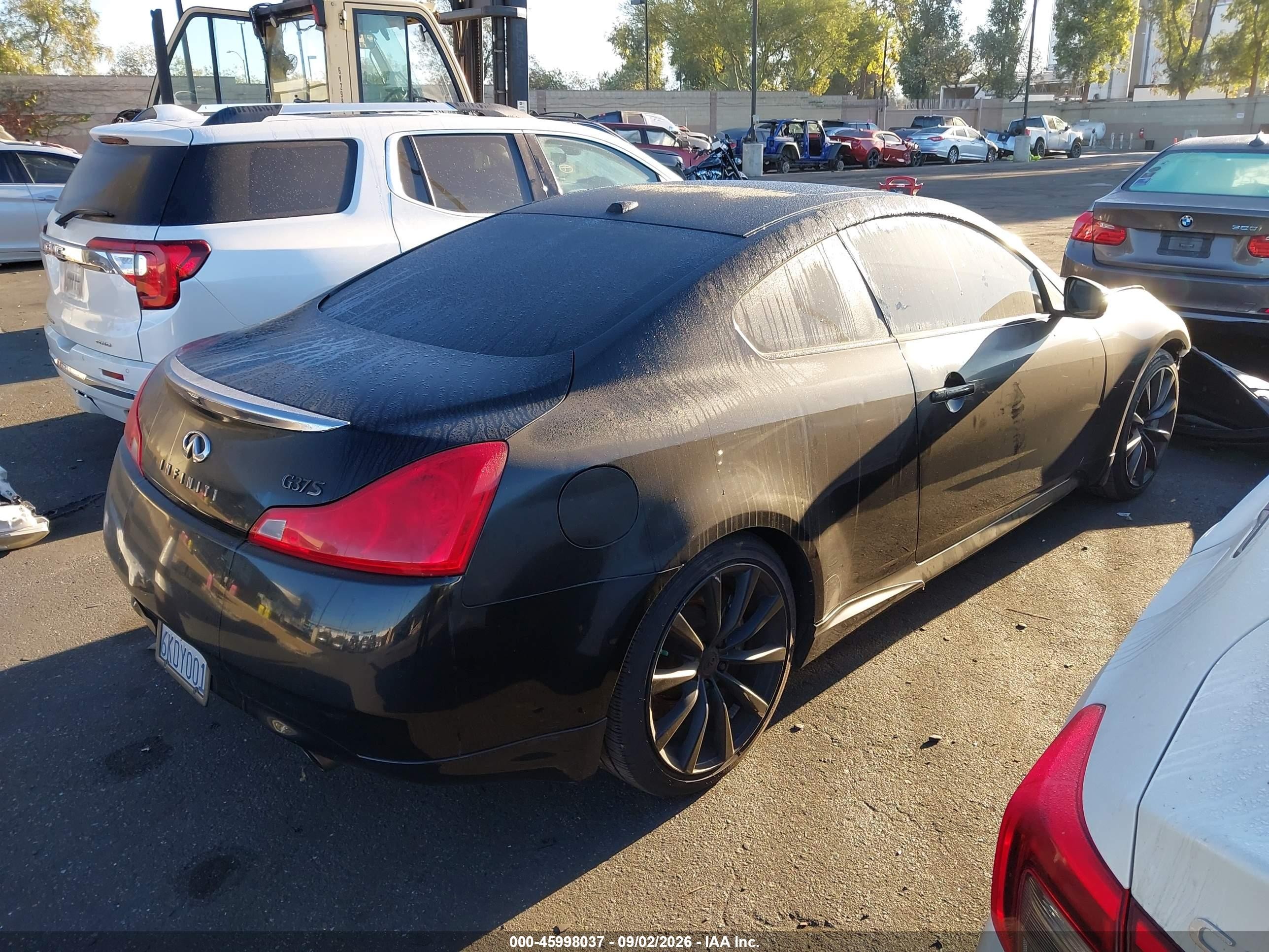 2008 Infiniti G37 Journey Черный vin: JNKCV64E98M108806