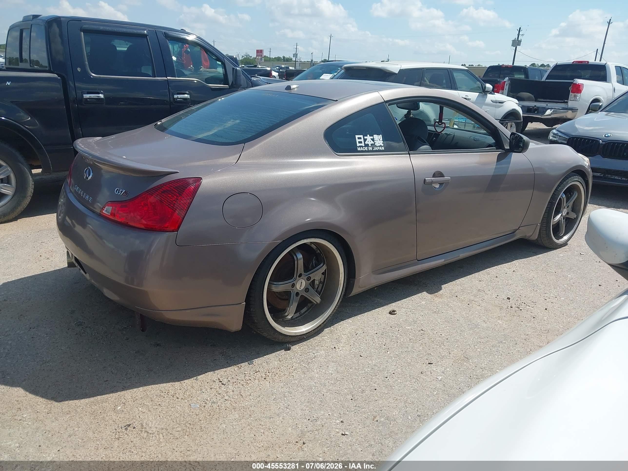 2008 Infiniti G37 Journey Brown vin: JNKCV64E98M110779