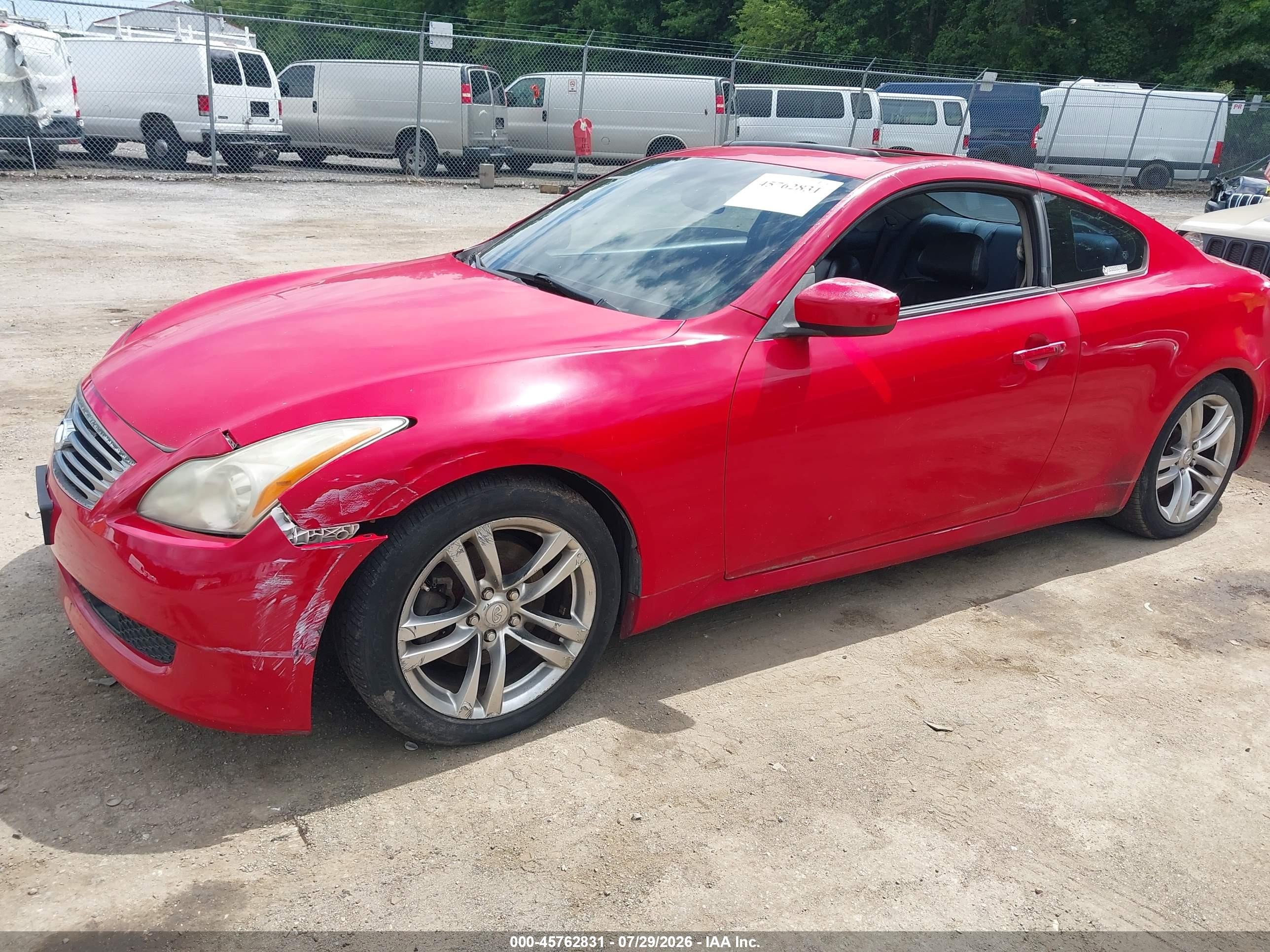 2008 Infiniti G37 Journey Red vin: JNKCV64EX8M103162