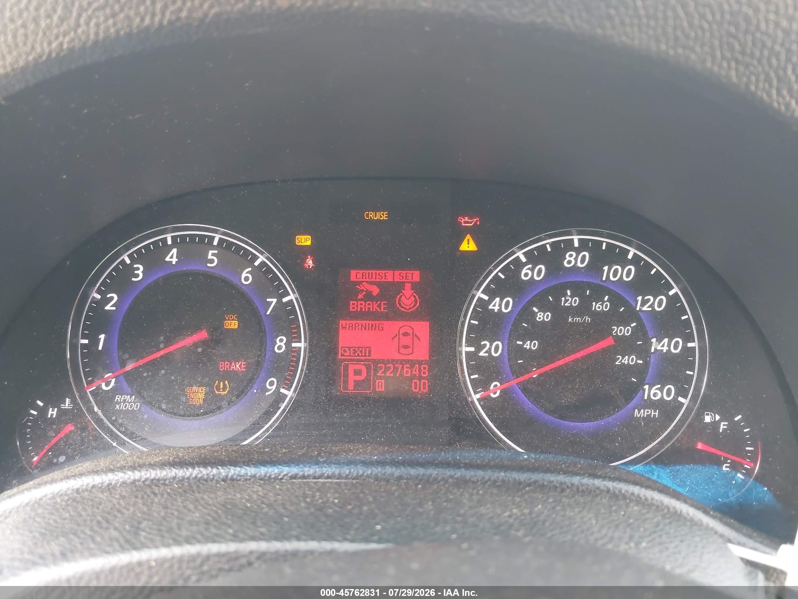 2008 Infiniti G37 Journey Red vin: JNKCV64EX8M103162
