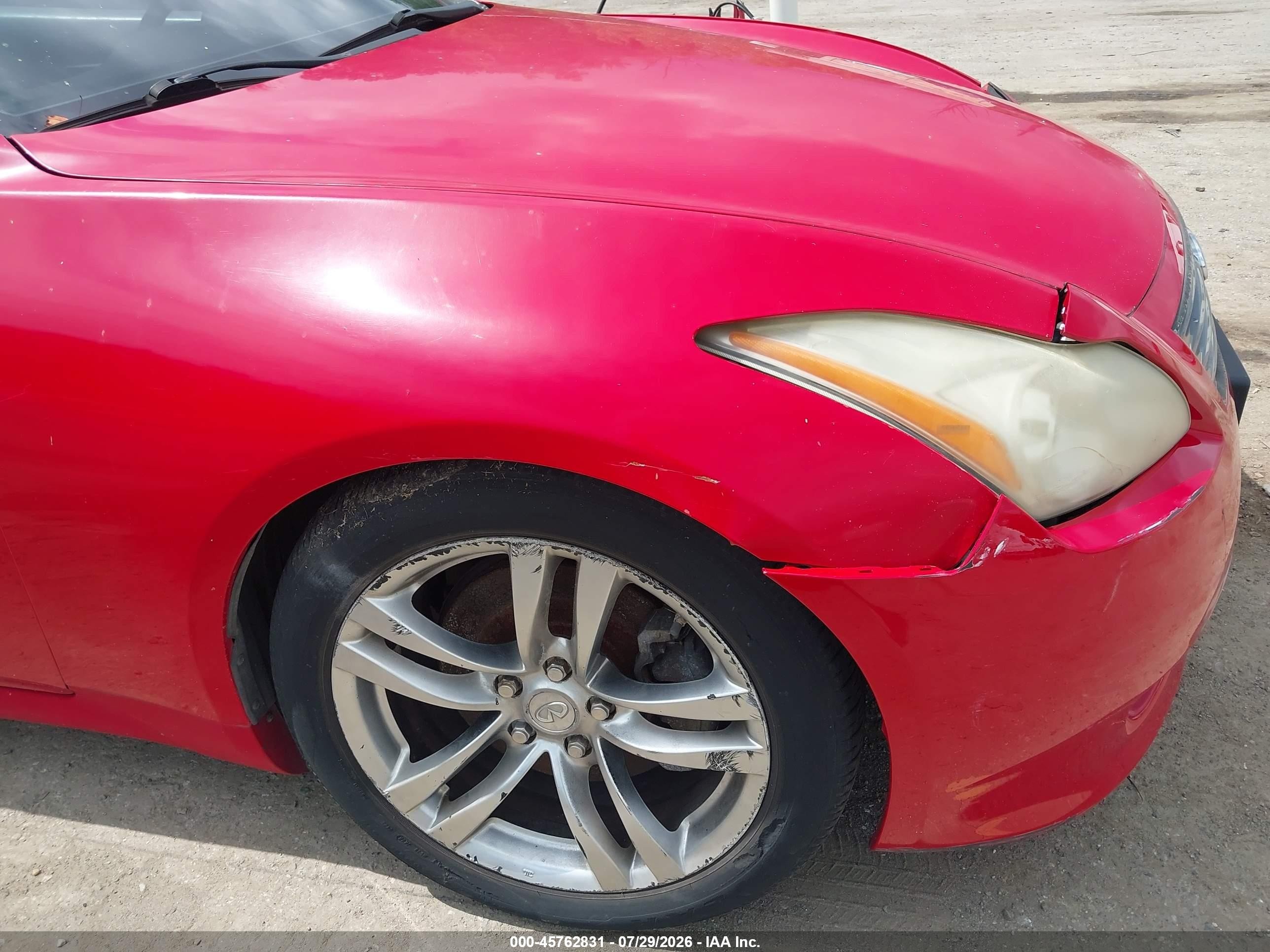 2008 Infiniti G37 Journey Red vin: JNKCV64EX8M103162