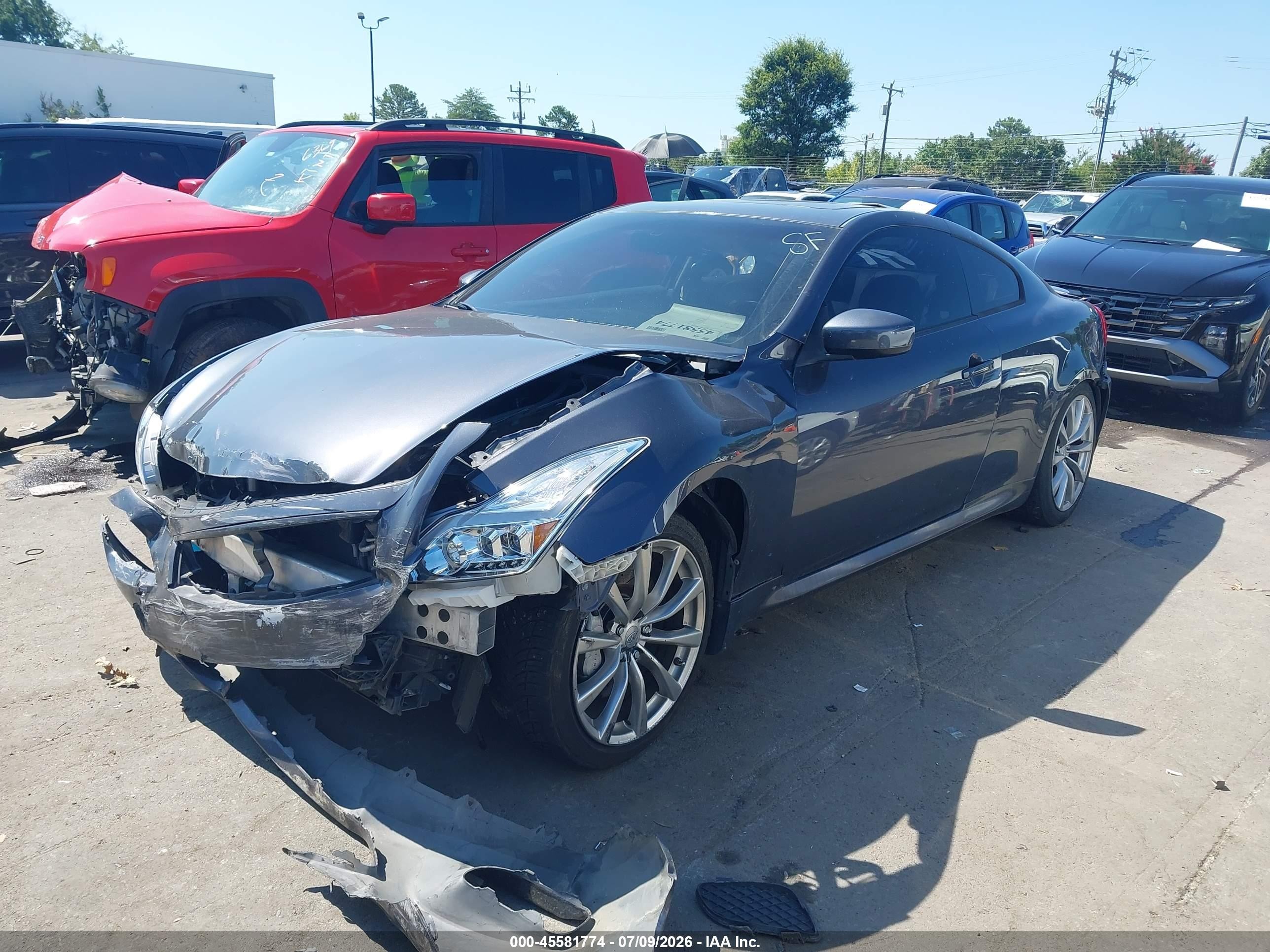 2008 Infiniti G37 Sport Серый vin: JNKCV64EX8M117711