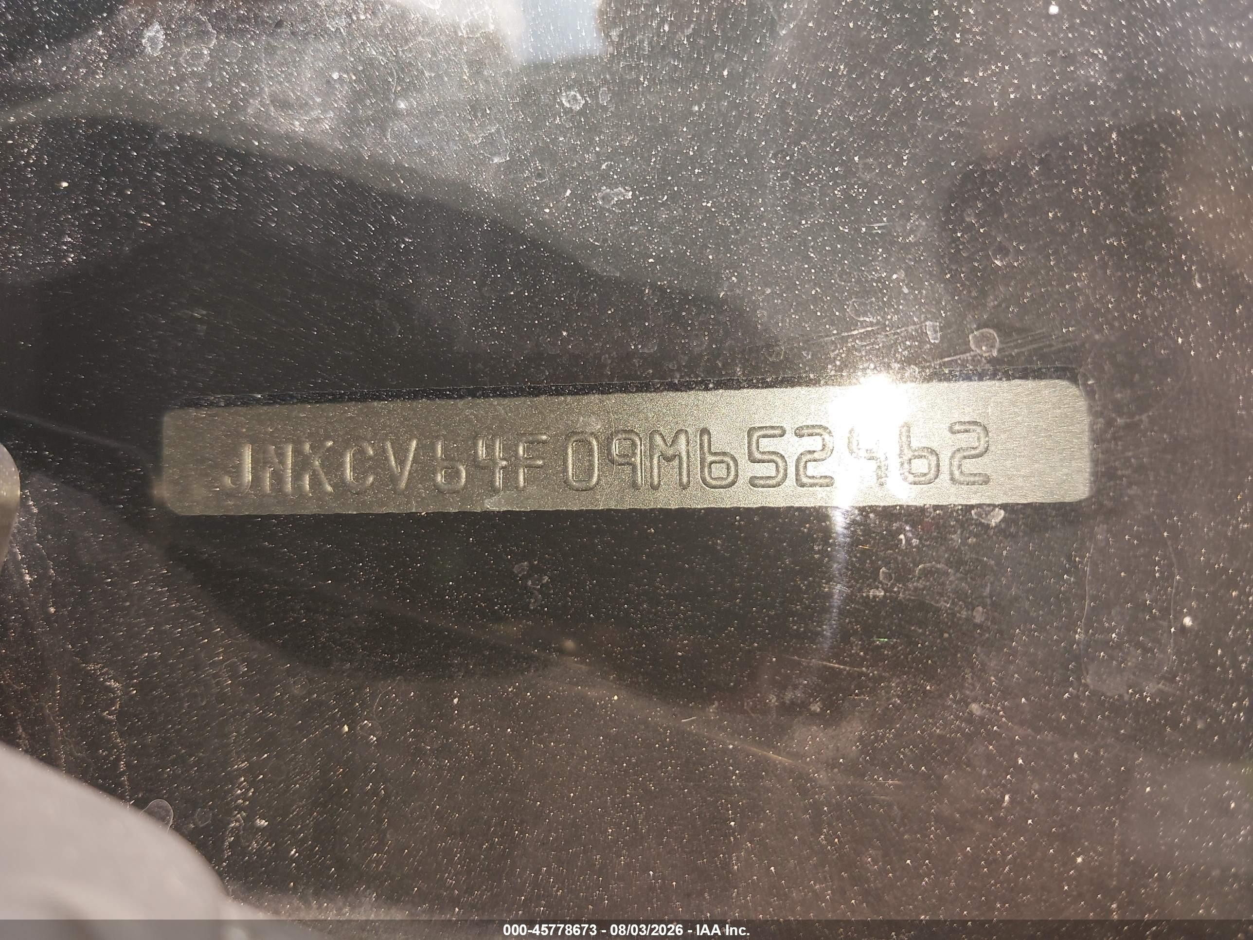 2009 Infiniti G37x   Черный vin: JNKCV64F09M652962