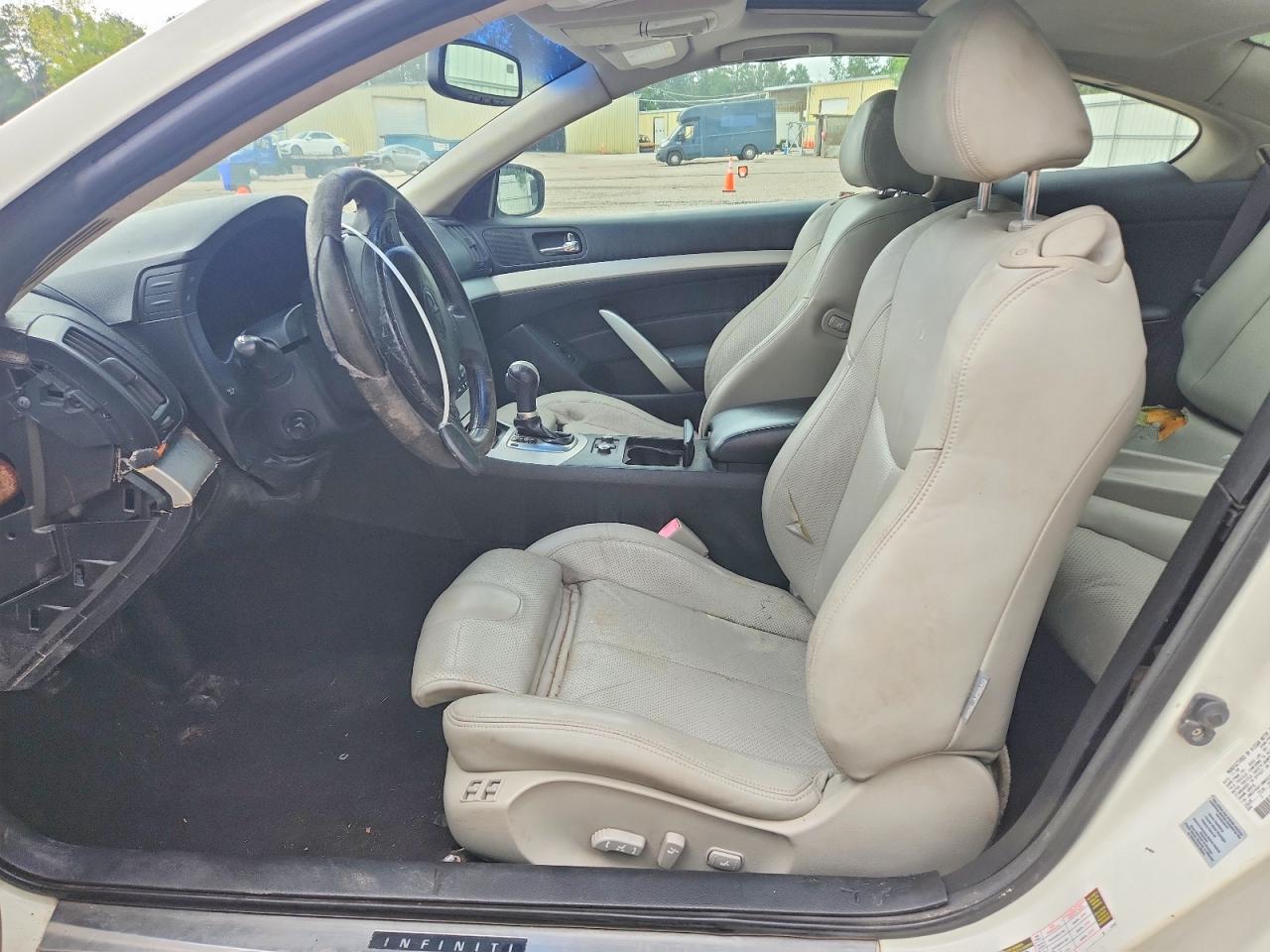 2009 Infiniti G37 Coupe X White vin: JNKCV64F19M652789